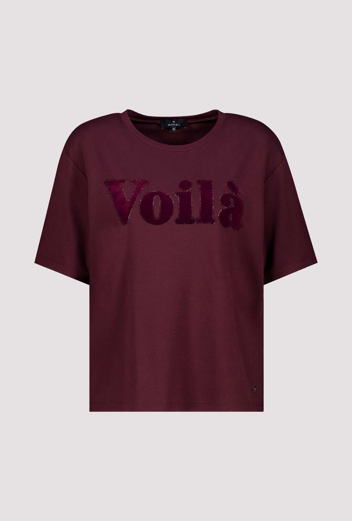 Monari T-Shirt »Shirt Voilá« Regular fit mit Rundhalsausschnitt