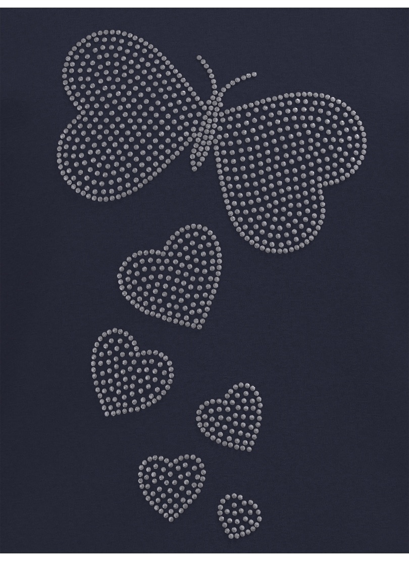 Trigema T-Shirt »TRIGEMA T-Shirt mit Strass Motiv "Schmetterling"« 1