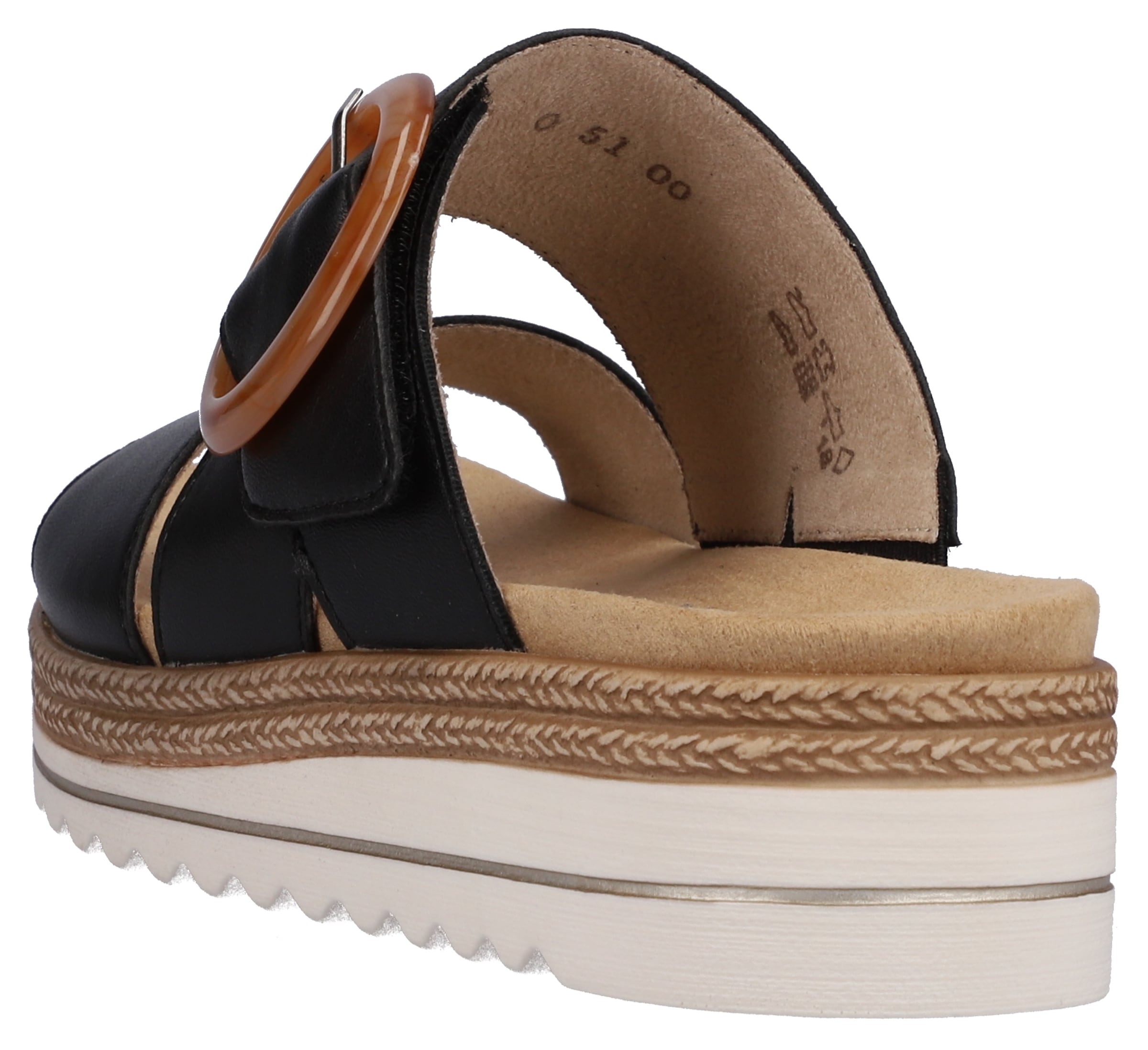 Remonte Pantolette  , Keilabsatz, Sommerschuh, Schlappen mit Zierschnalle