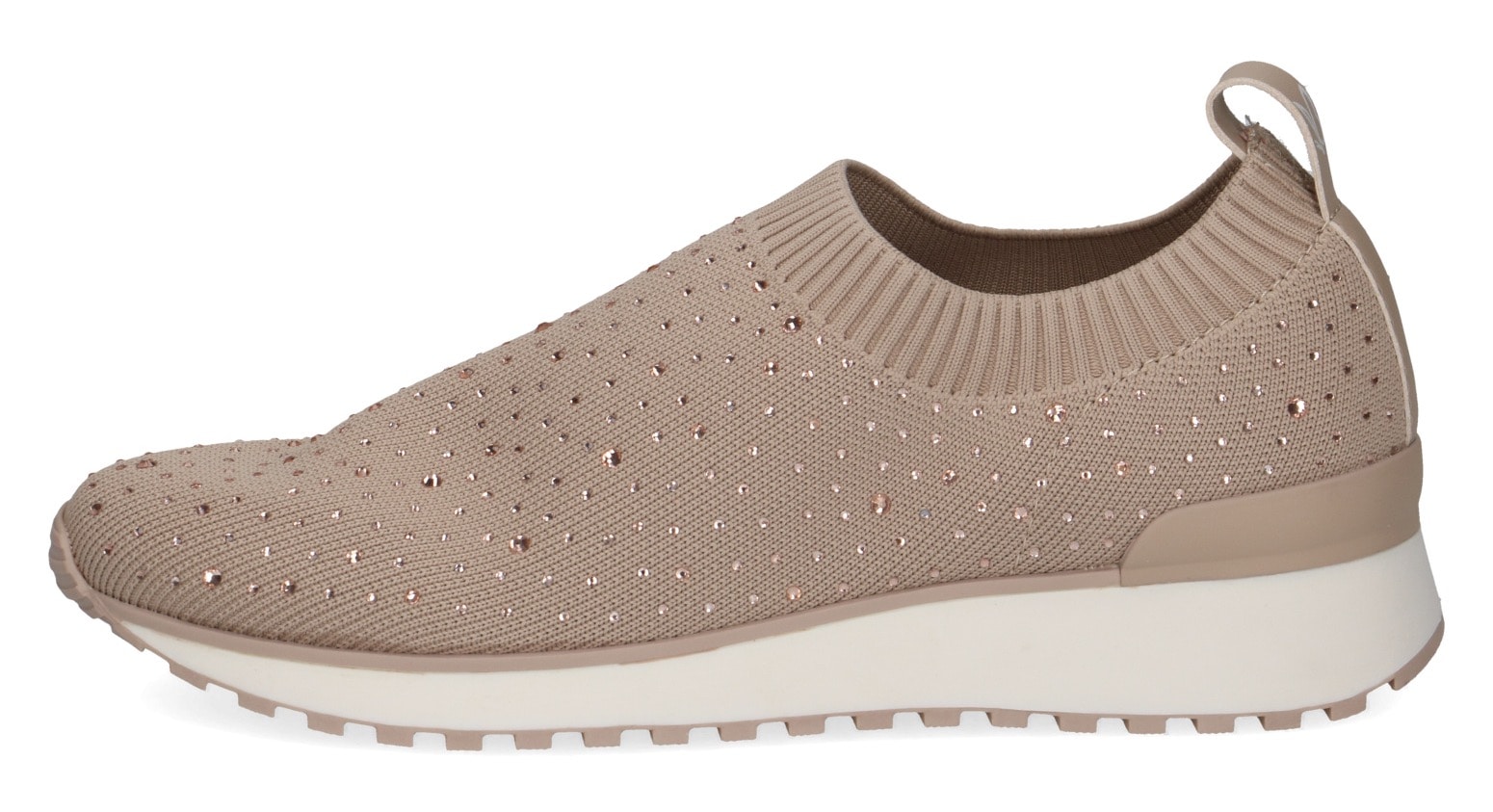 Caprice Baskets slip-on  , Slipper, Freizeitschuh, Halbschuh mit funkelnden Strass-Steinen