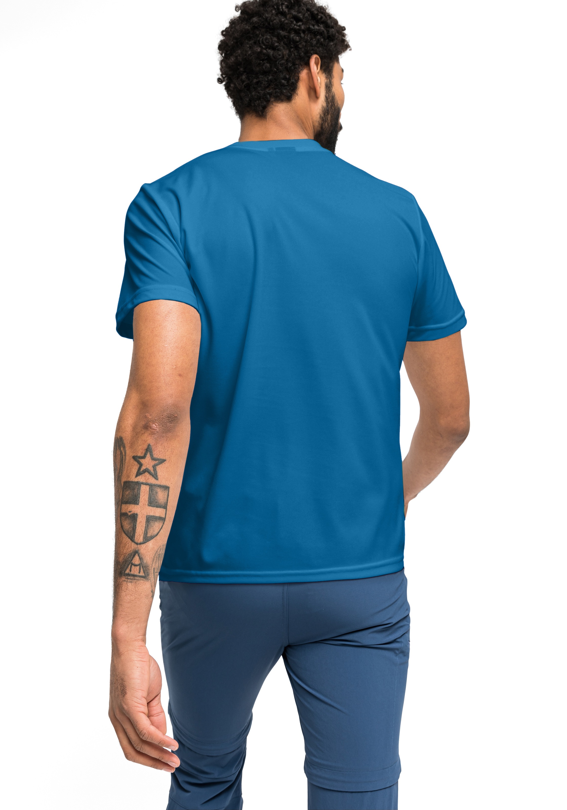 Maier Sports T-shirt »Walter« T-shirt homme à manches courtes, léger pour l'été, col rond, coupe régulière