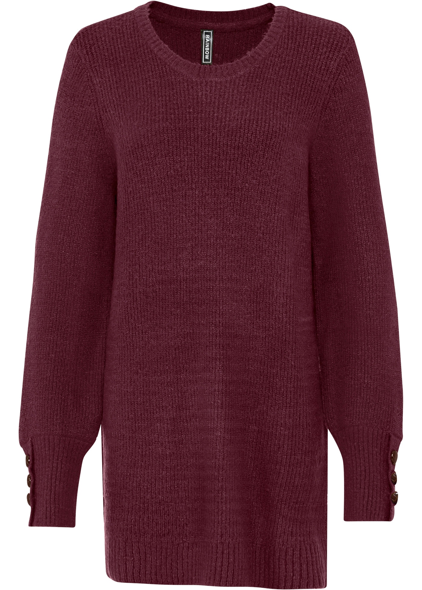 bonprix Pull long »Longpullover mit Knöpfen« Longpullover mit Knöpfen