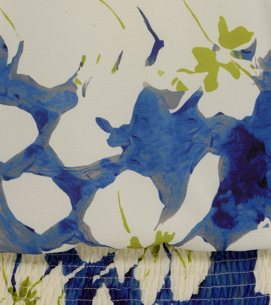 Aniston SELECTED Schlupfbluse mit Smokbündchen und allover Blumenmuster