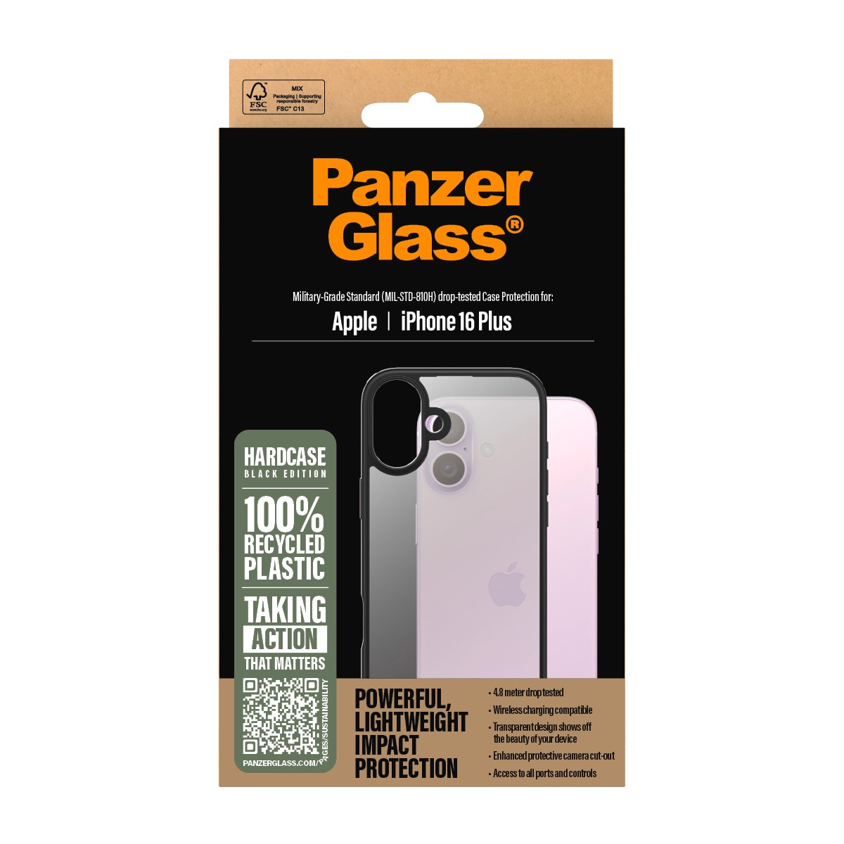CARE by PanzerGlass Handyhülle »HardCase für Apple iPhone 16 Plus« Backcover, Schutzhülle, Handyschutzhülle, Case, Schutzcase, stossfest