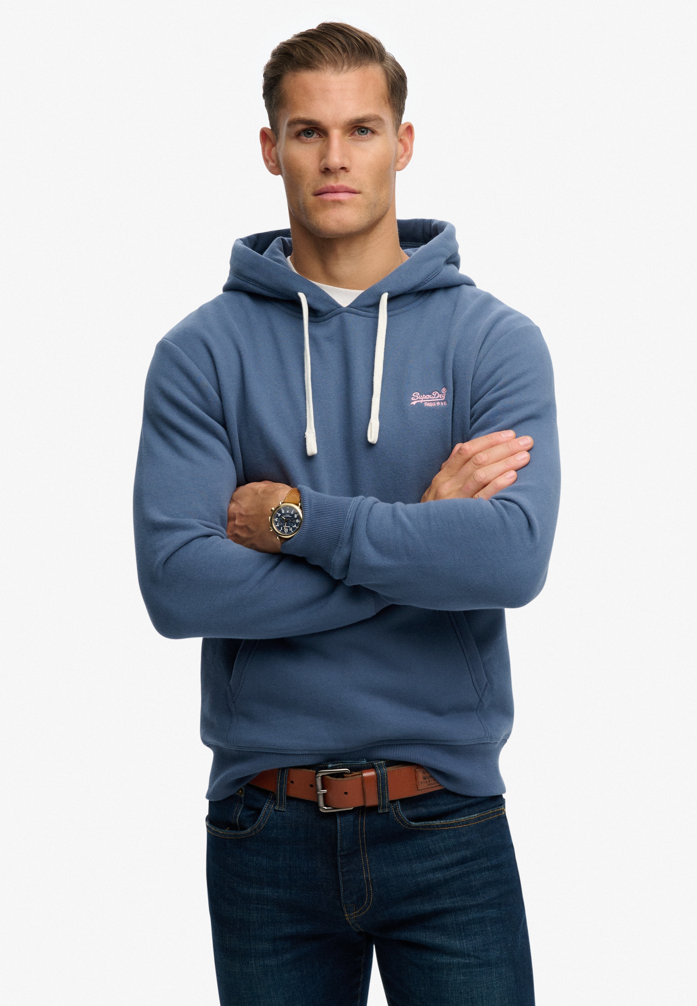 Superdry Sweat à capuche »Essential Logo Classic Hood«, Baumwollmischung, loose fit
