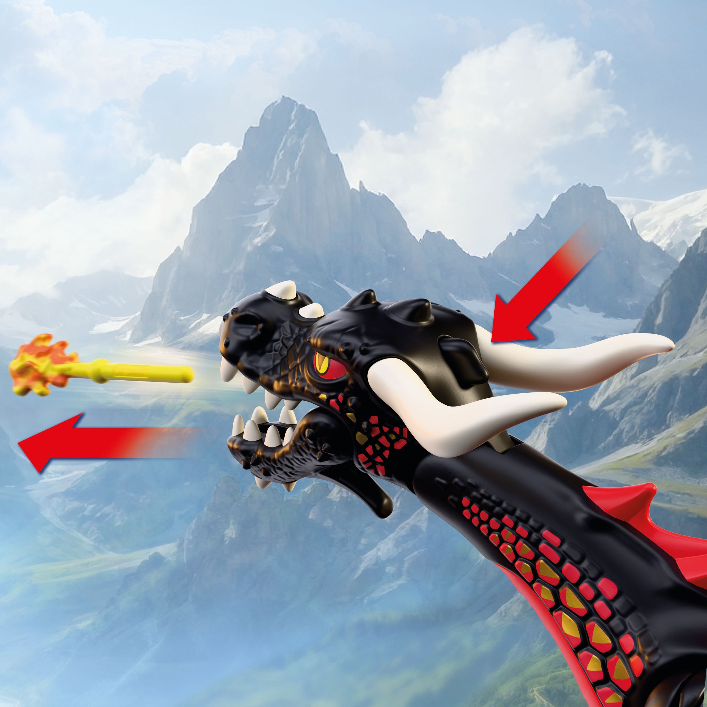 Playmobil® Konstruktions-Spielset »Schwarzer Drache (72114), Knights« Made in Europe