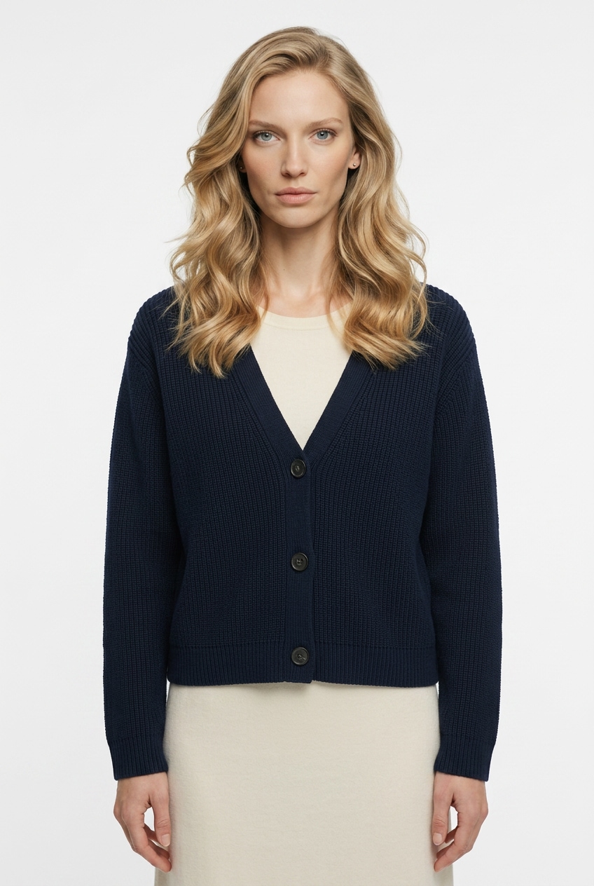 Marc O'Polo Veste en tricot forme courte et droite