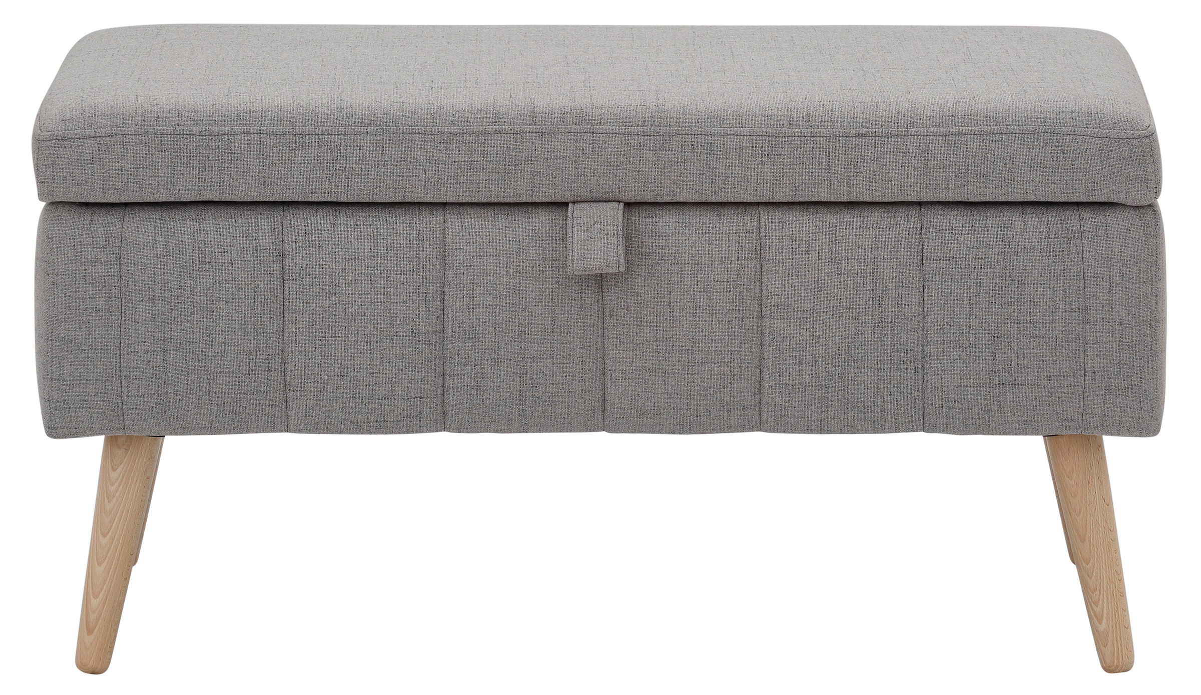 GOODproduct Truhenbank »AMIRA Sitzbank mit Stauraum, Masse B/T/H: 81/36/43 cm« mit Staufach, in 3 Bezugsqualitäten mit feiner Steppung