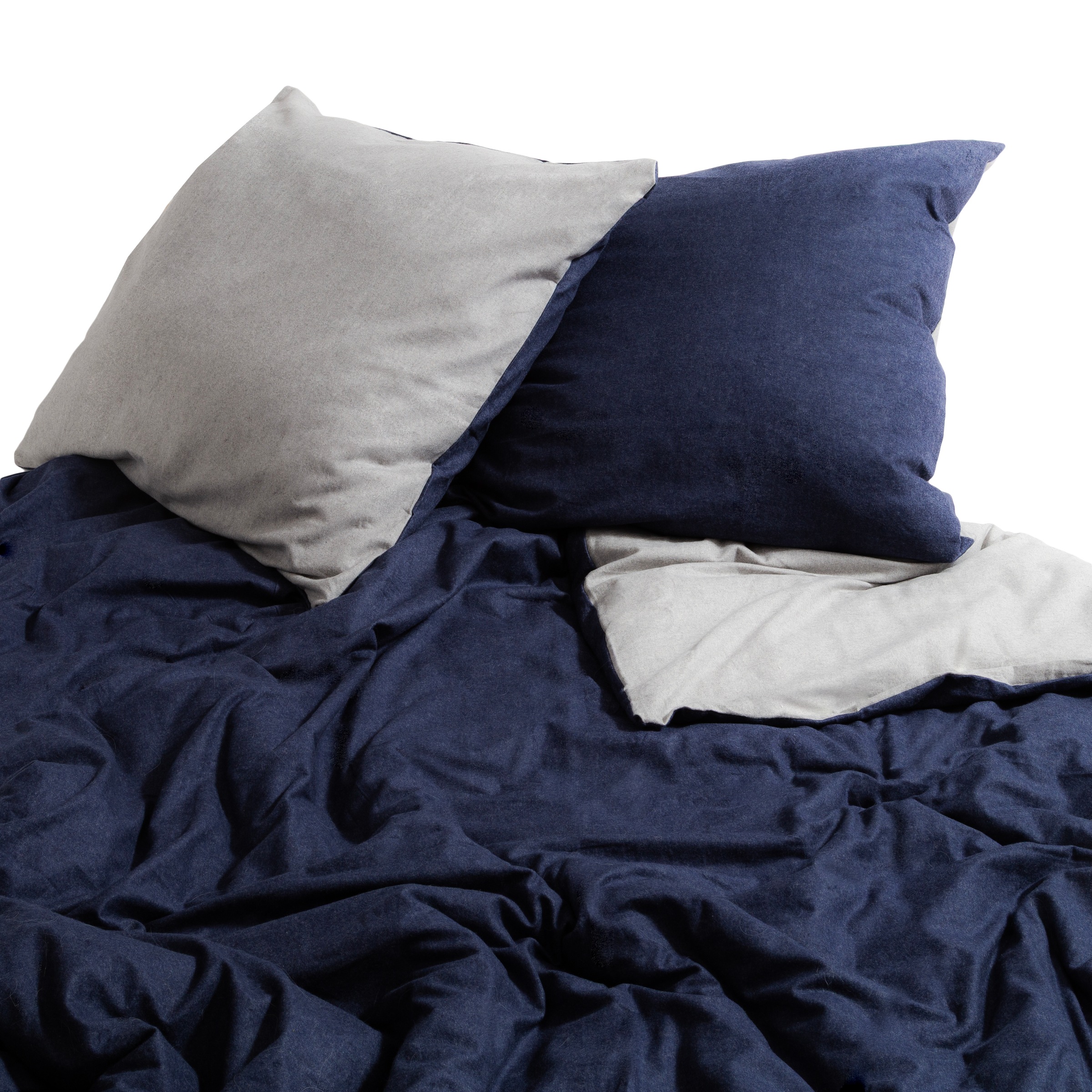 Wolkenfeld Housse de coussin »Flanell Baumwolle Kopfkissenbezug - Premium Kissenbezug« Grösse 80x80, 40x80 und 70x90 cm; versteckter Reissverschluss