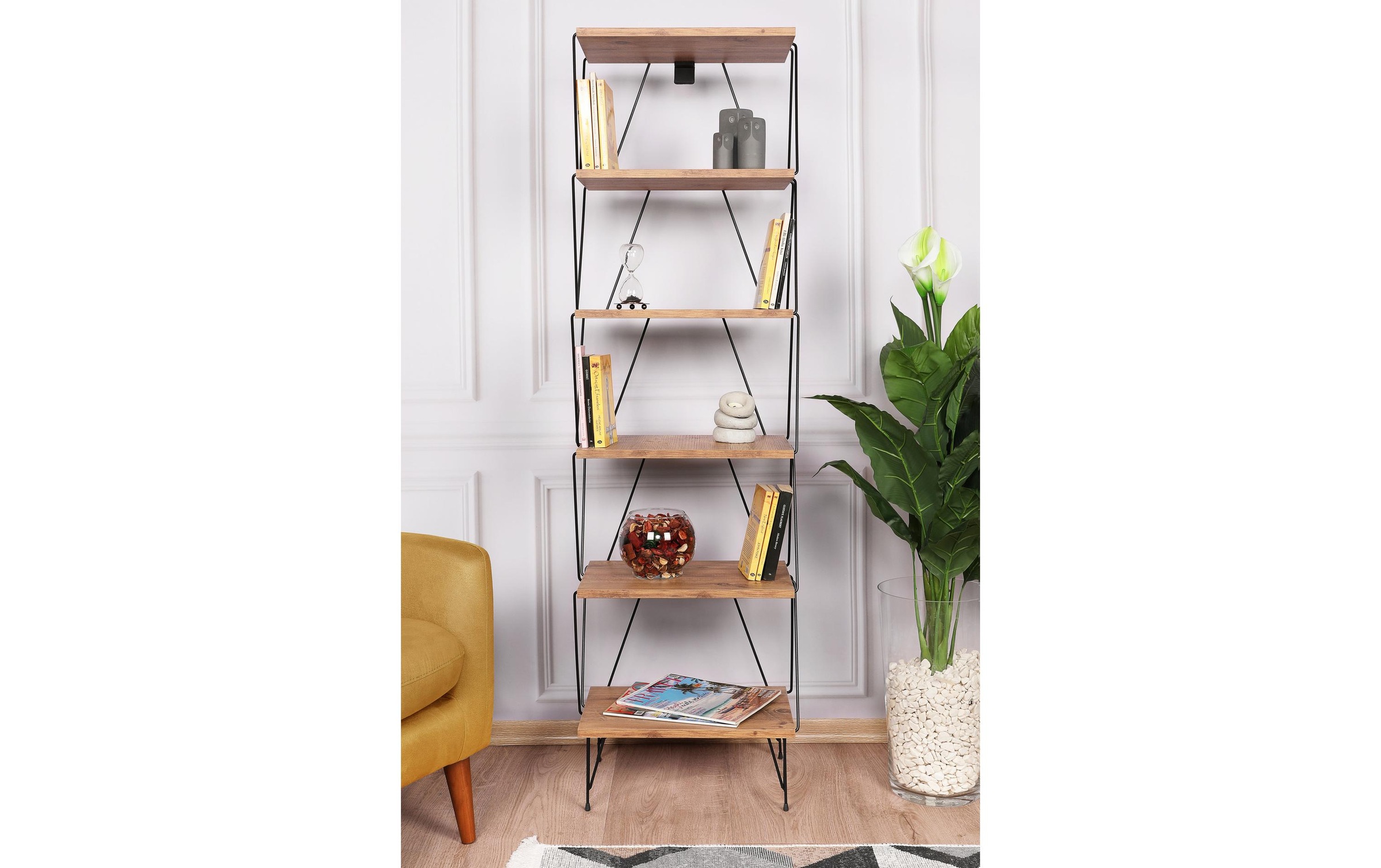 WOODY FASHION Étagère »Balaban 48 x 165 x 31 cm, Braun«