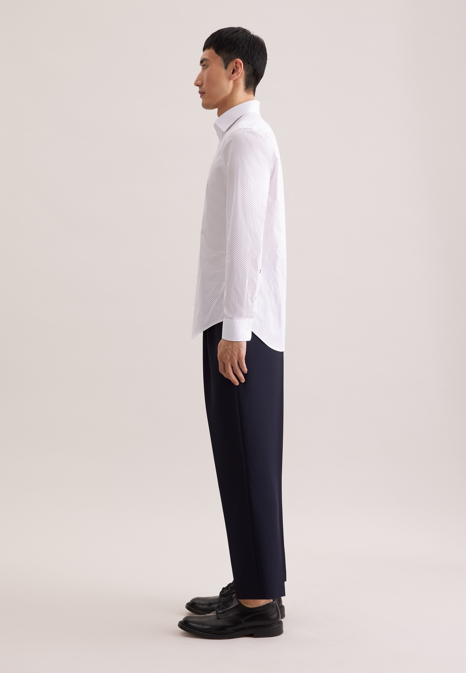 seidensticker Chemise d'affaires »Schwarze Rose« Slim 1/1 Kentkragen Druck