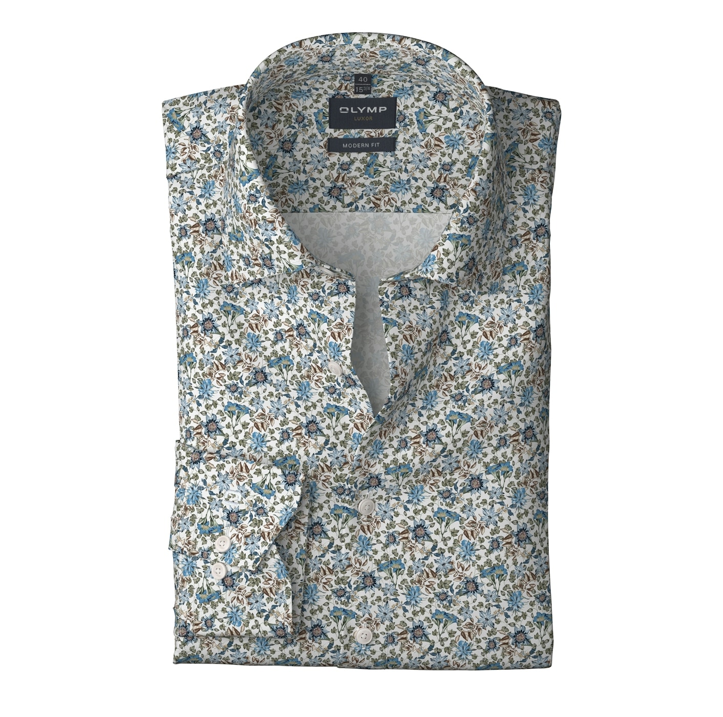 OLYMP Chemise à manches longues »Luxor modern fit« Modern Fit, Businesshemd, New-Kentkragen, gemustert