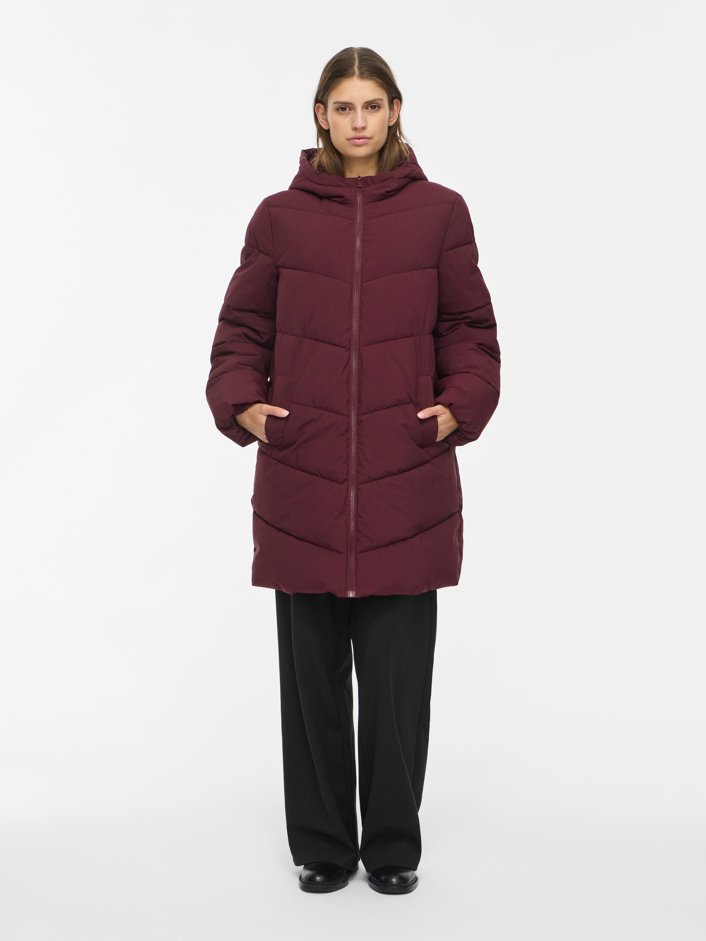 Vila Manteau matelassé »VILAVENDER L/S HOOD PUFFER/TB/RK« Kunstfaser
