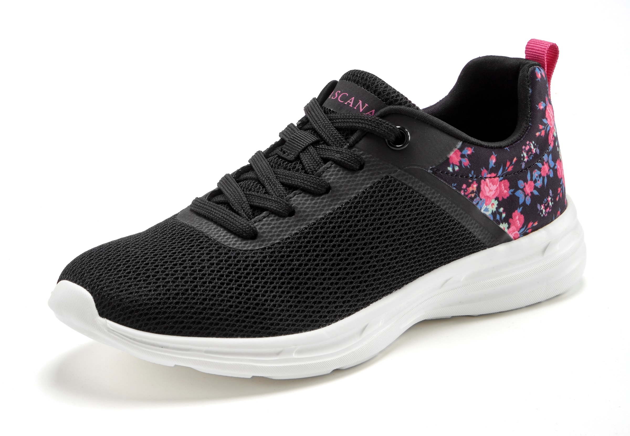 LASCANA Sneakers »Freizeitschuh, Halbschuh,«  mit Blumen-Print VEGAN