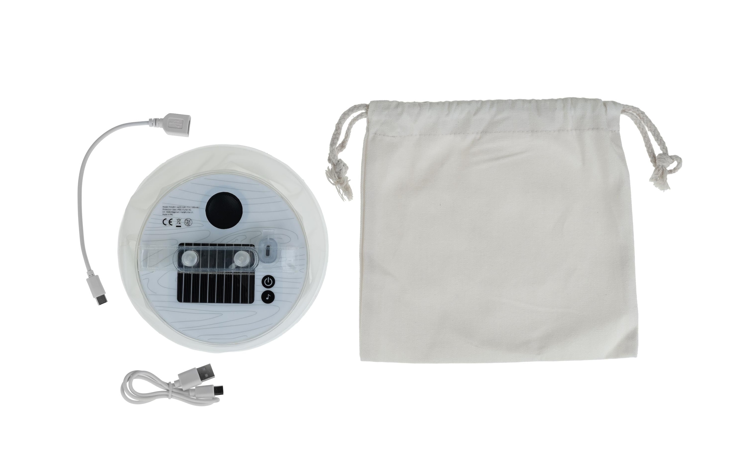 KOOR Lampe de table extérieure »Campinglampe Lumora LED, RGB, Speakerfunktion«