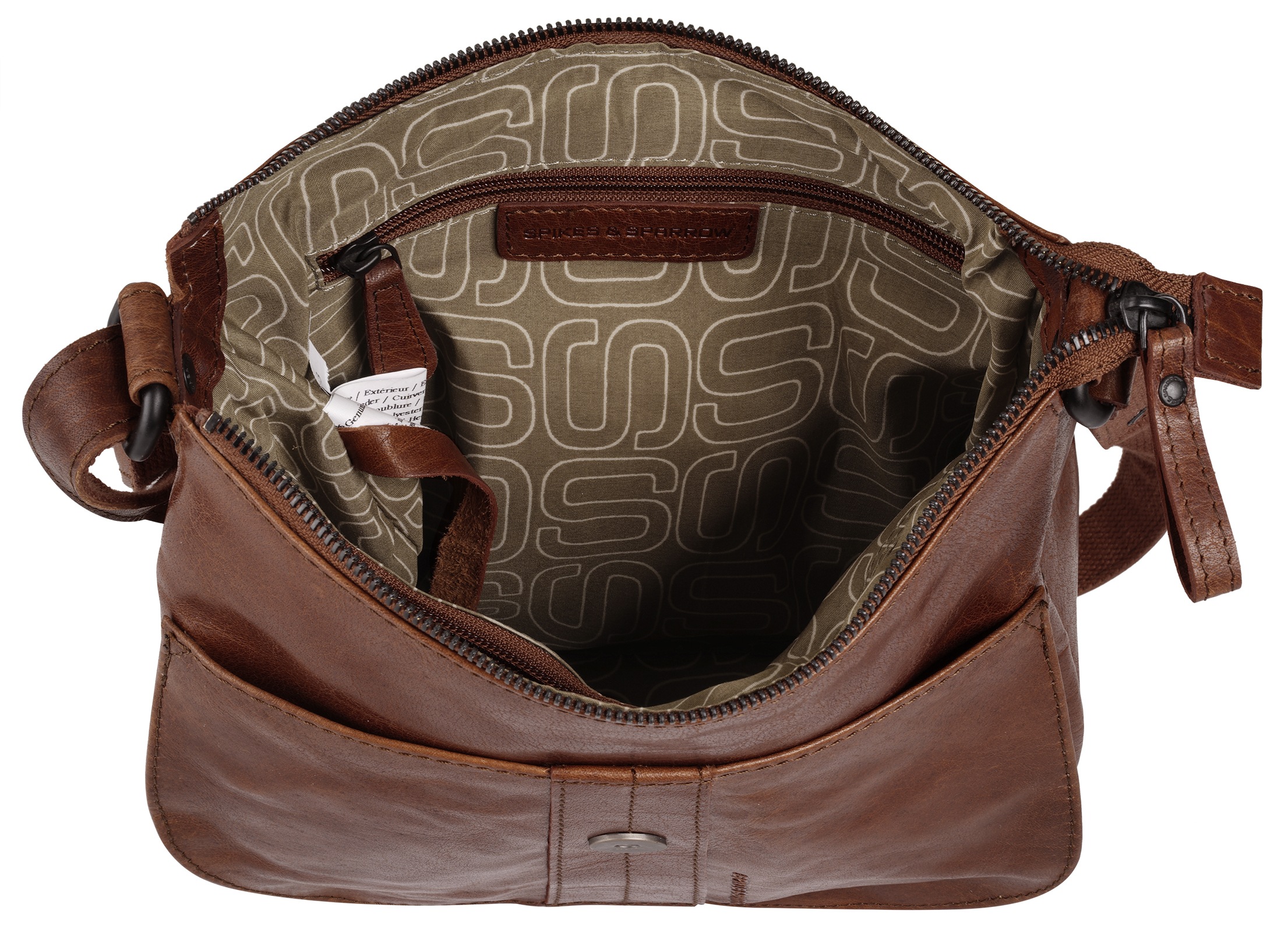 Spikes & Sparrow Sac à bandoulière echt Leder