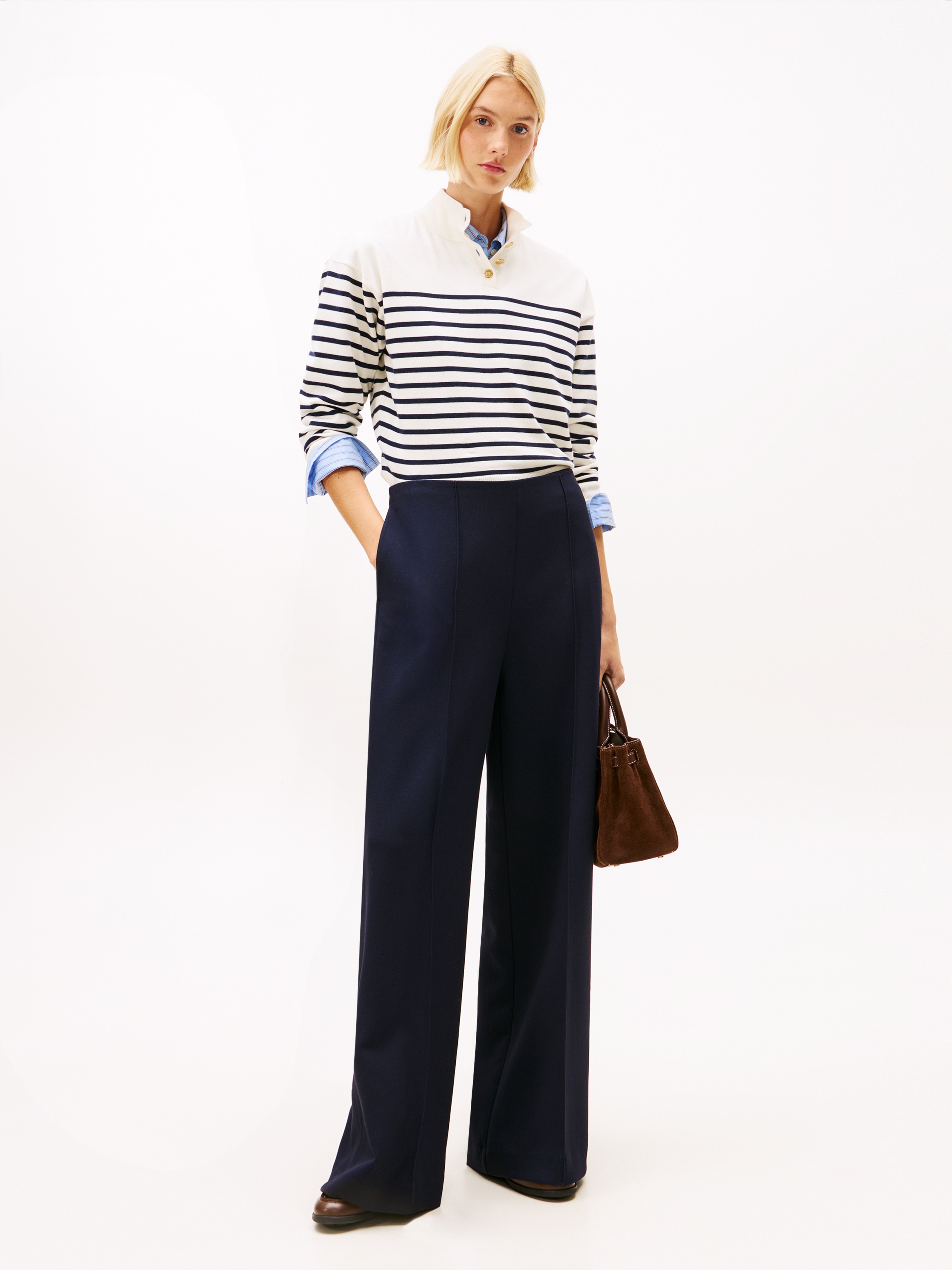 Tommy Hilfiger Anzughose »PUNTO WIDE LEG PANT«
