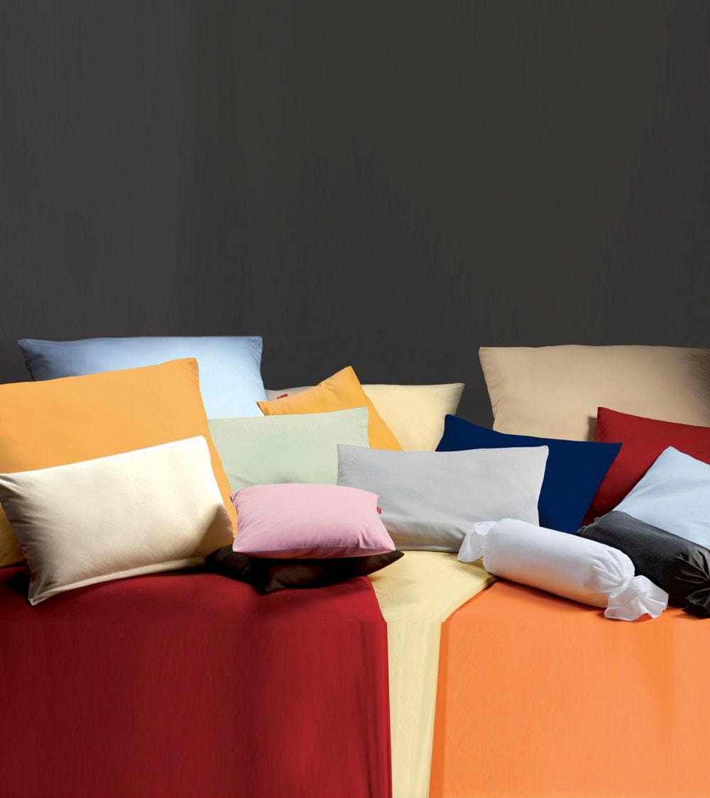 fleuresse Housses de coussin »Colours« edler, bügelfreier Interlock-Jersey aus 100% Baumwolle