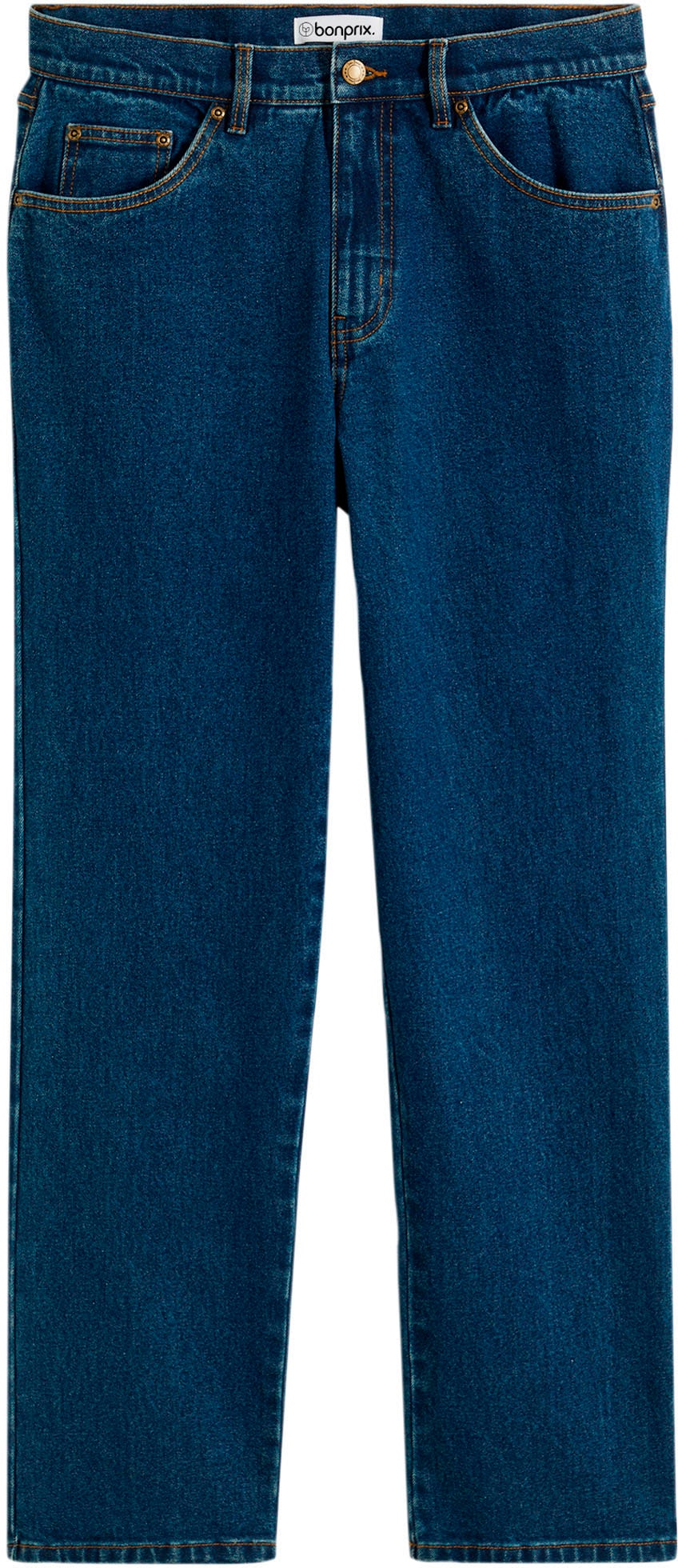 bonprix Gerade Jeans »Classic Fit Stretch-Jeans, Straight« klassische Passform, aus Baumwolle mit Elasthan