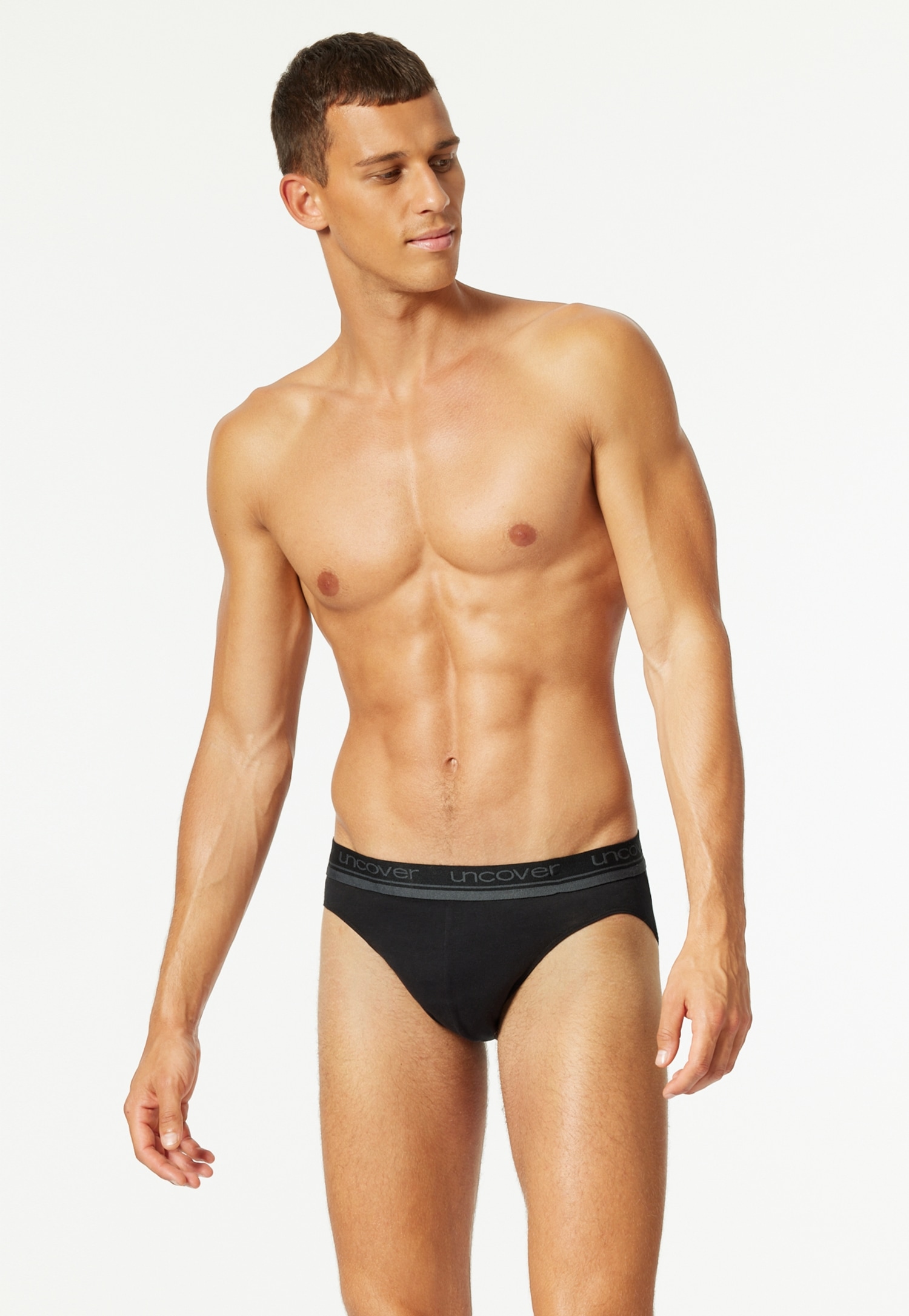 uncover by SCHIESSER Rioslip »Uncover Cotton« 3er Pack,  elastisch, sportlicher-Look, ohne Eingriff, Logo-Bund