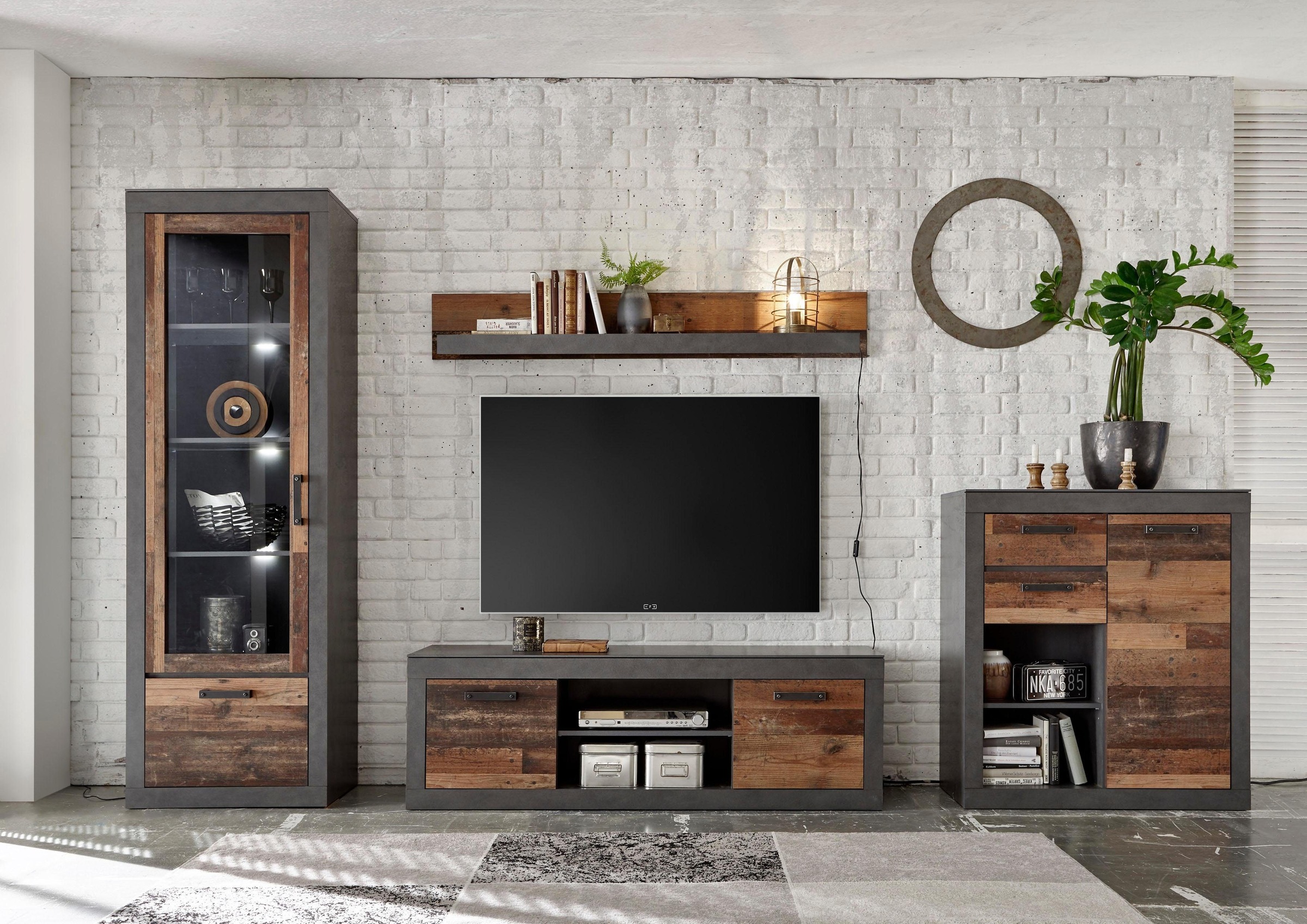 Home affaire Wohnwand »BROOKLYN« 4 Stk. tlg.