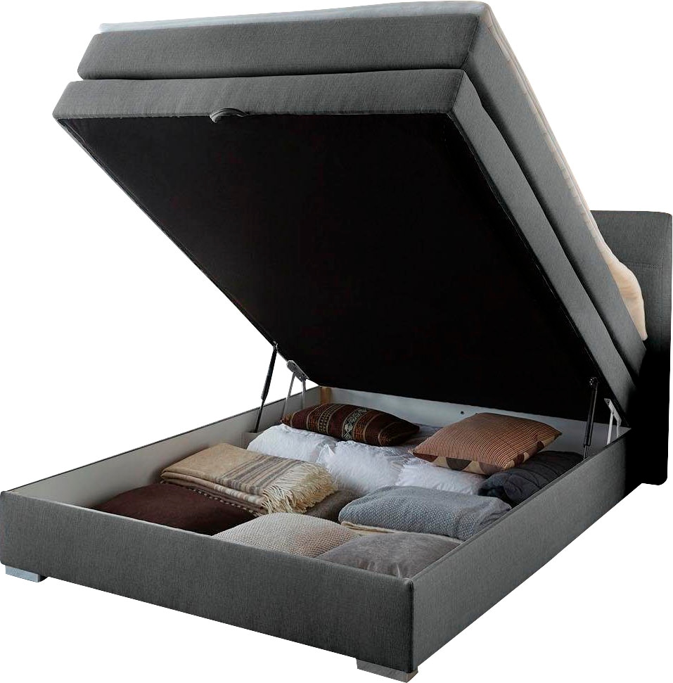 Jockenhöfer Gruppe Lit boxspring »Amelie« mit Bettkasten und Topper, erhältlich in 120 & 140cm Breite