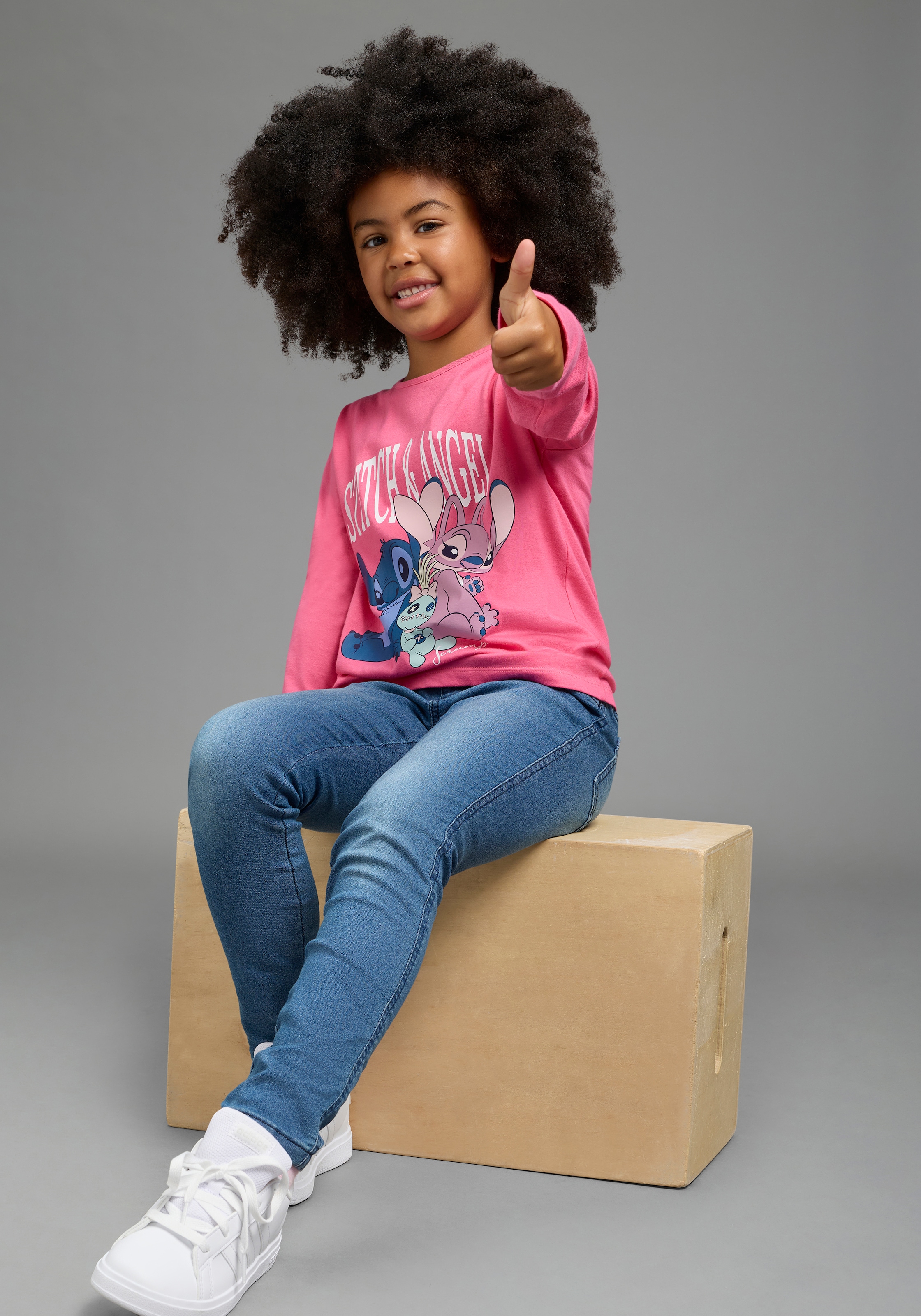 KIDSWORLD T-shirt à manches longues »STITCH Shirt, Disney« t-shirt Disney, manches longues, coupe basique, imprimé