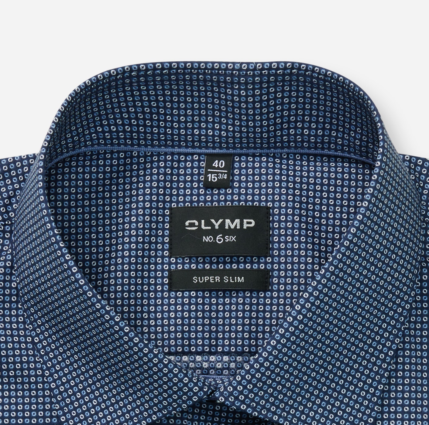 OLYMP Chemise à manches longues »No 6 six« super slim, New York Kentkragen, gemustert, Businesshemd