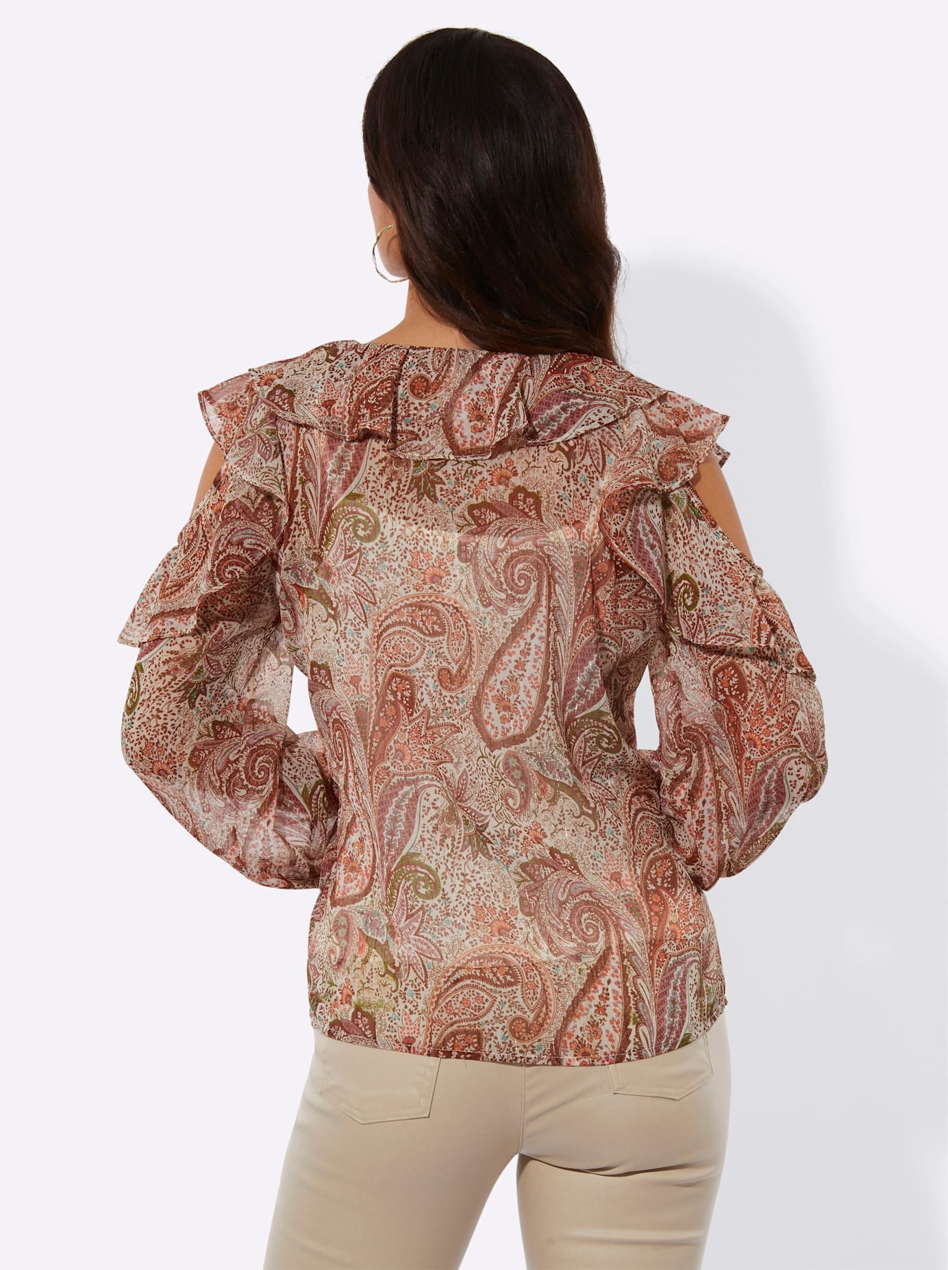 creation L Blouse en mousseline