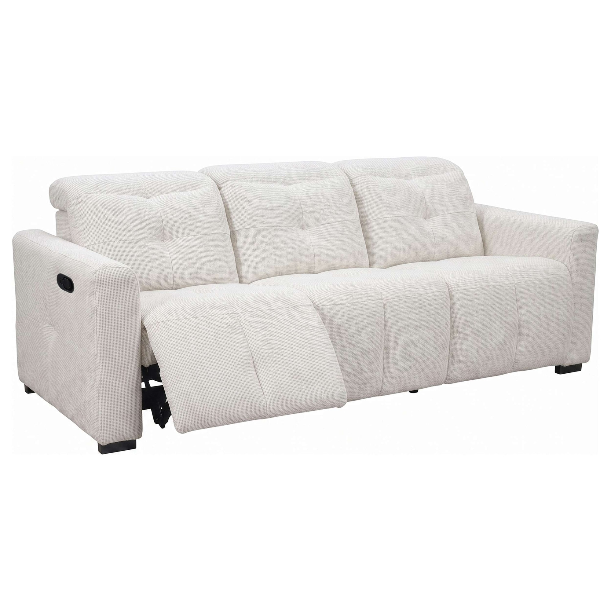 GOODproduct 3-places »CAARLA Webstoff, Sofa, 224 cm, man. o. elektr. Relaxfunktion (USB)« avec USB-A et USB-C en version électrique, réglage de la tête