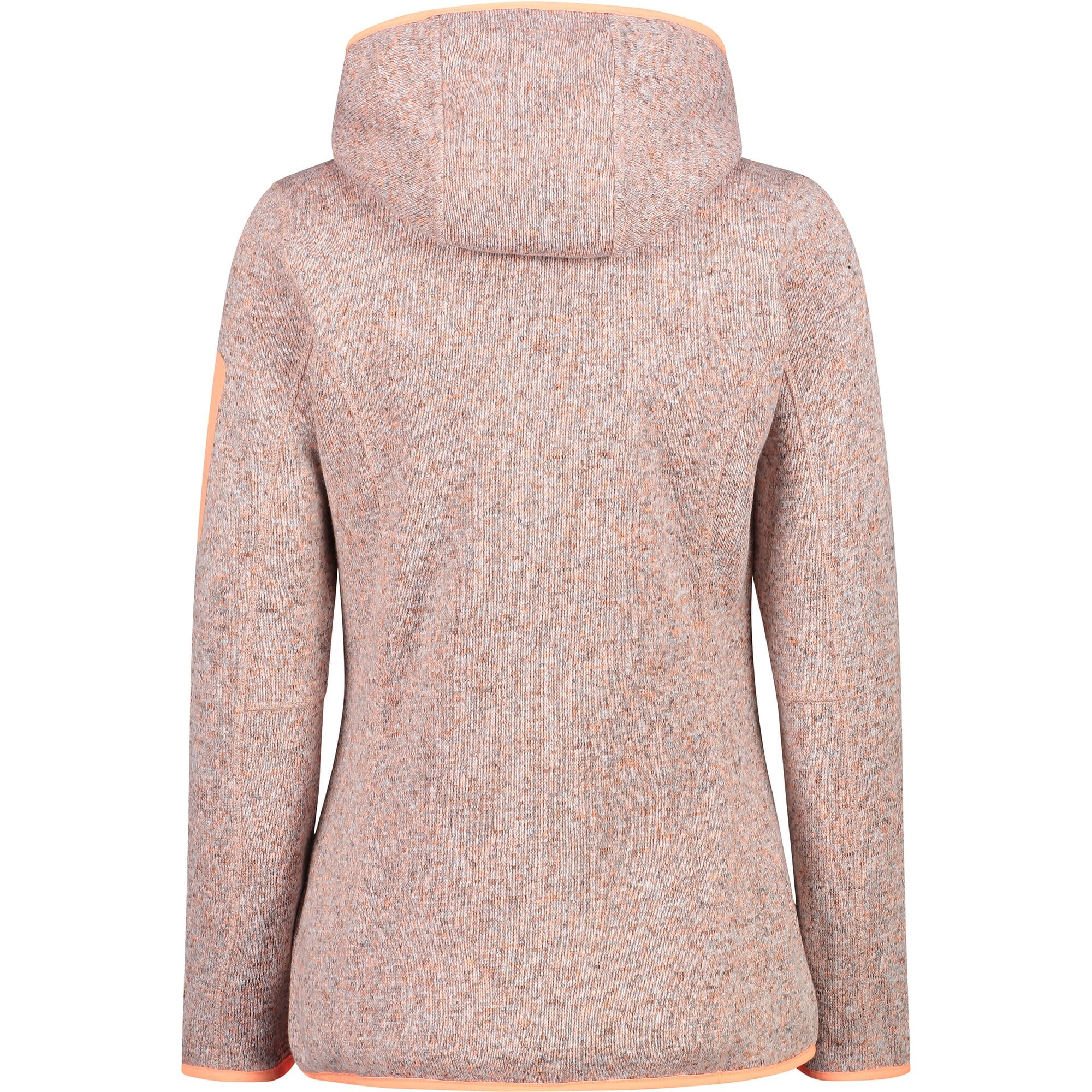 CMP Strickfleecejacke »KNITTED MELANGE HOODY WOMAN HOODY JACKET« 1 Stk. tlg. mit Kapuze Wärmend und atmungsaktiv