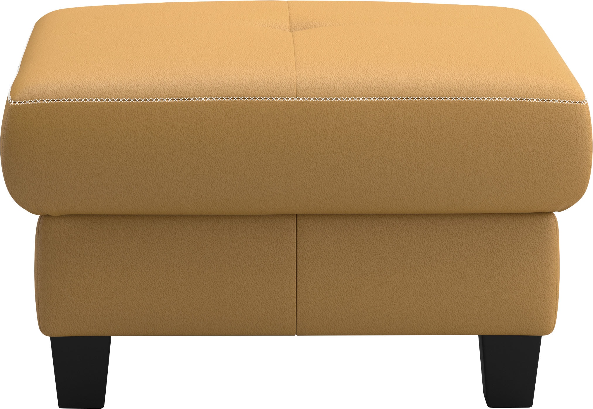 GOODproduct Polsterhocker »Varese« Kreuznaht in beige