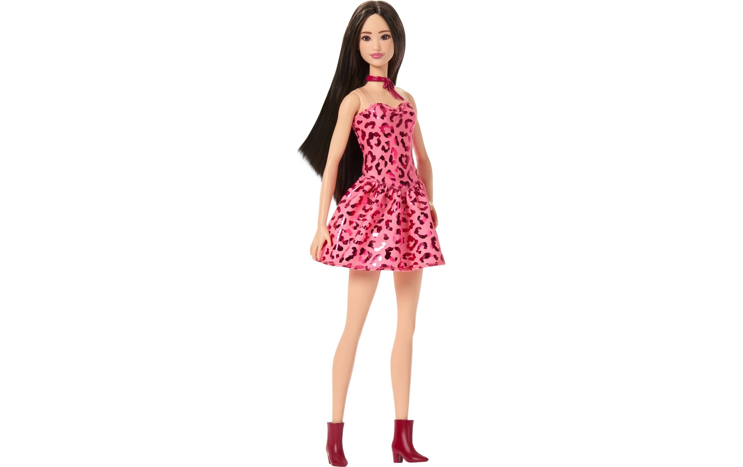 Barbie Anziehpuppe »Barbie Fashionista mit pinkem Leo Outfit«
