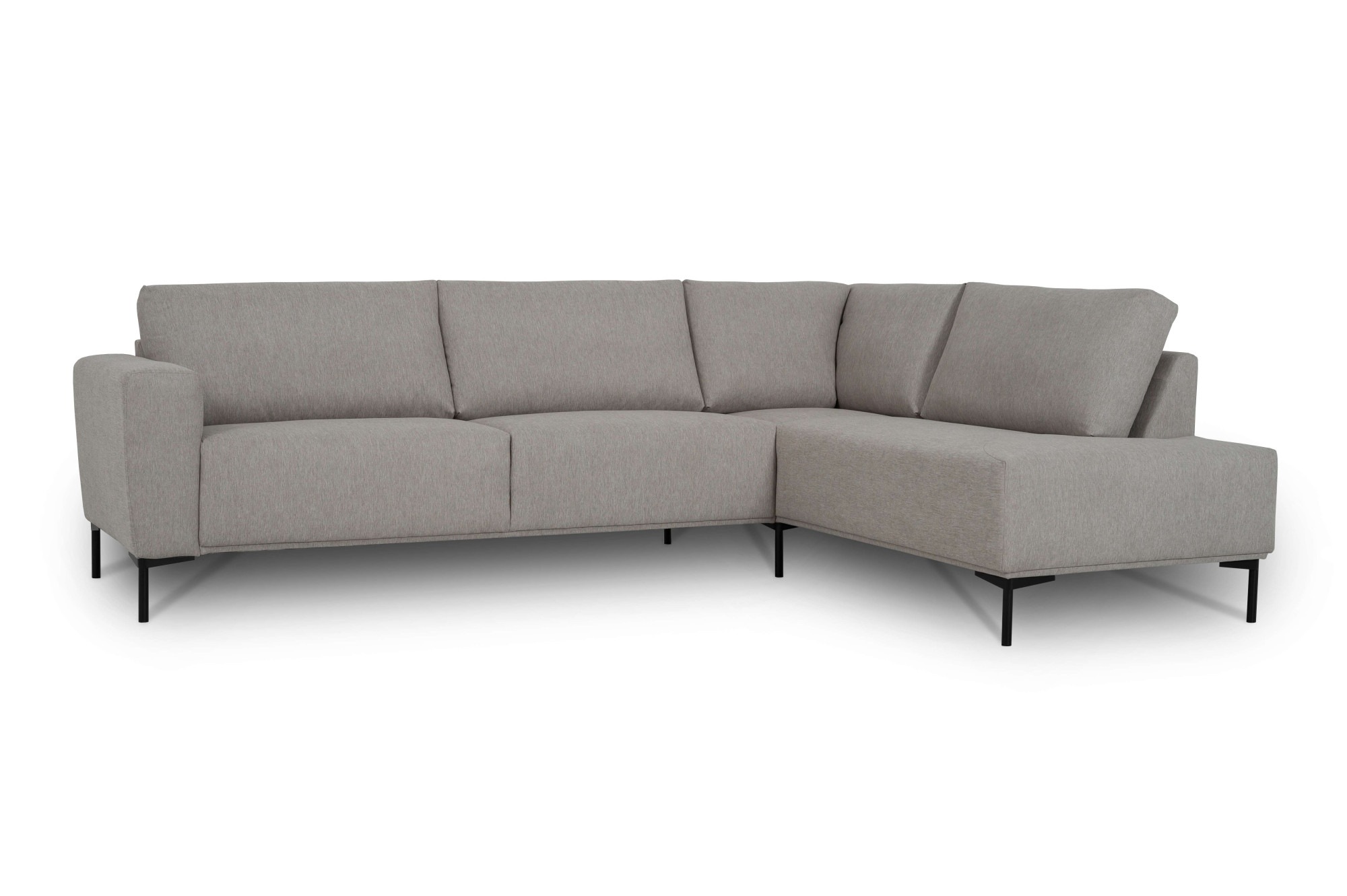 GOODproduct Ecksofa »Melby« Breite 275 cm, in einem weichen Struktur Stoff, lose Rückenkissen