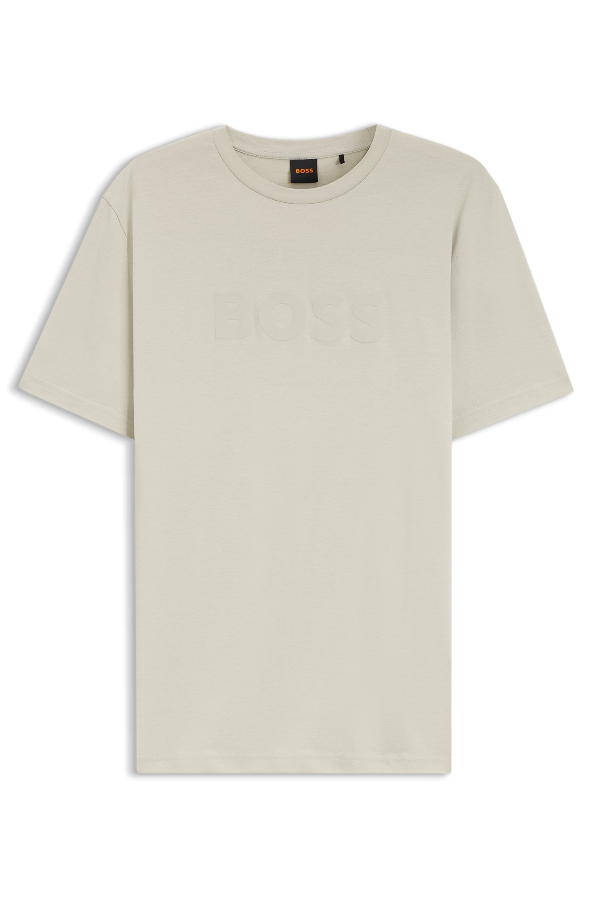 BOSS ORANGE T-Shirt Rundhalsausschnitt, Regular Fit, grosser Logodruck