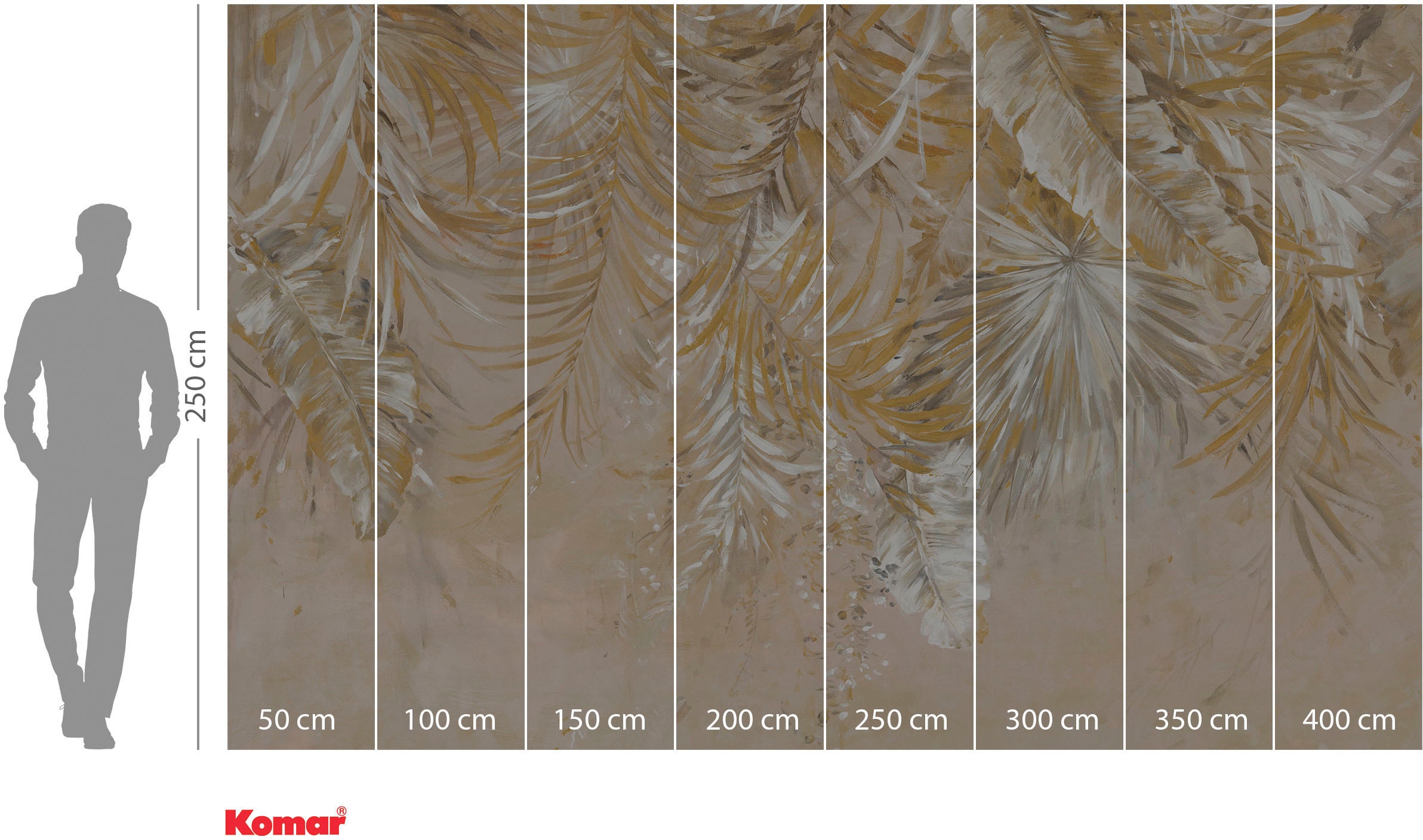 Komar Papier peint intissé »Digitaldruck Vlies -  Coco Champagne - Grösse 400 x 250 cm« imprimé Wohnzimmer, Schlafzimmer