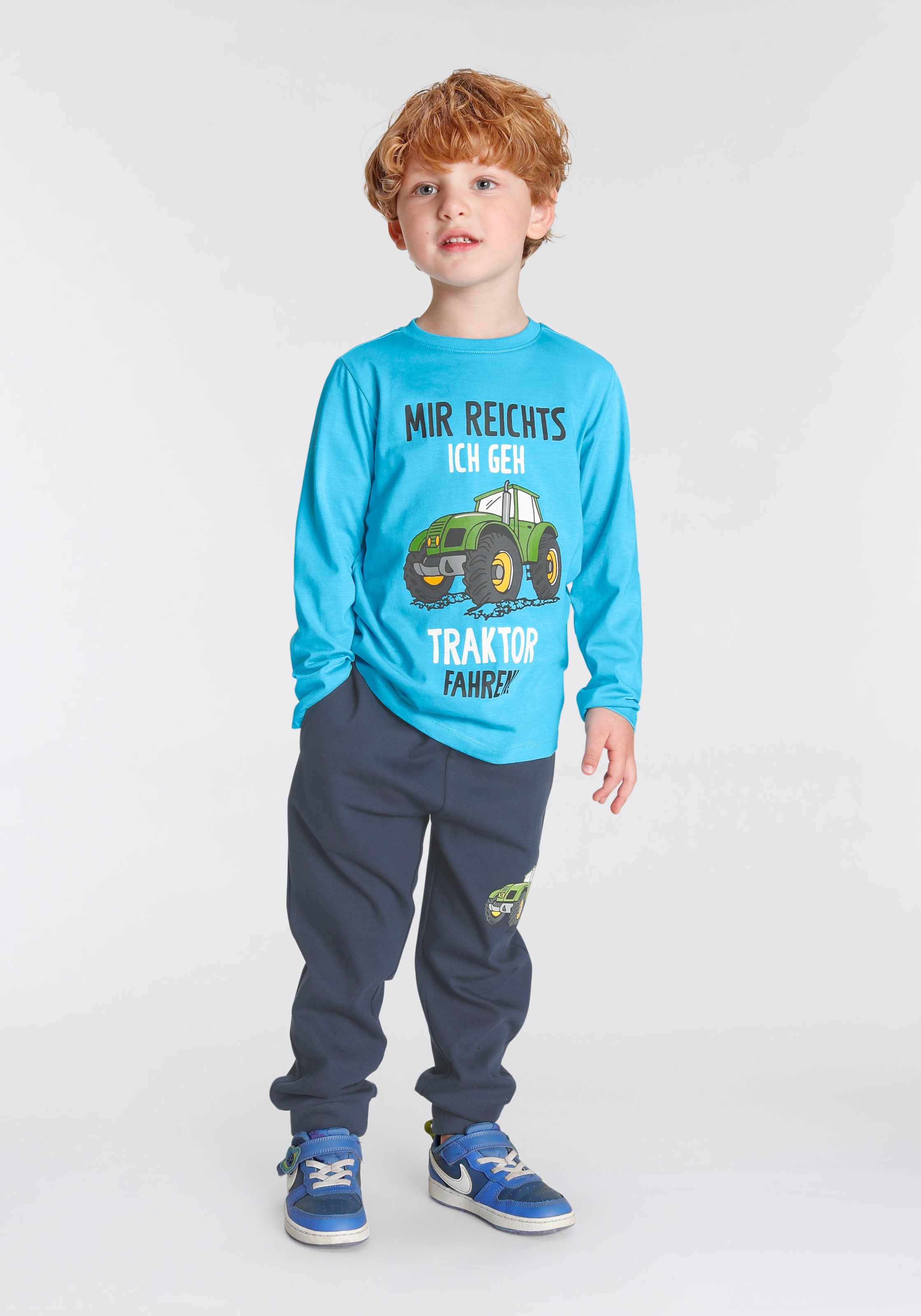 KIDSWORLD Chemise & pantalon »2tlg. Set Langarmshirt + Hose« Ensemble, 2, 2 J'EN AI ASSEZ, JE VAIS CONDUIRE LE TRACTEUR
