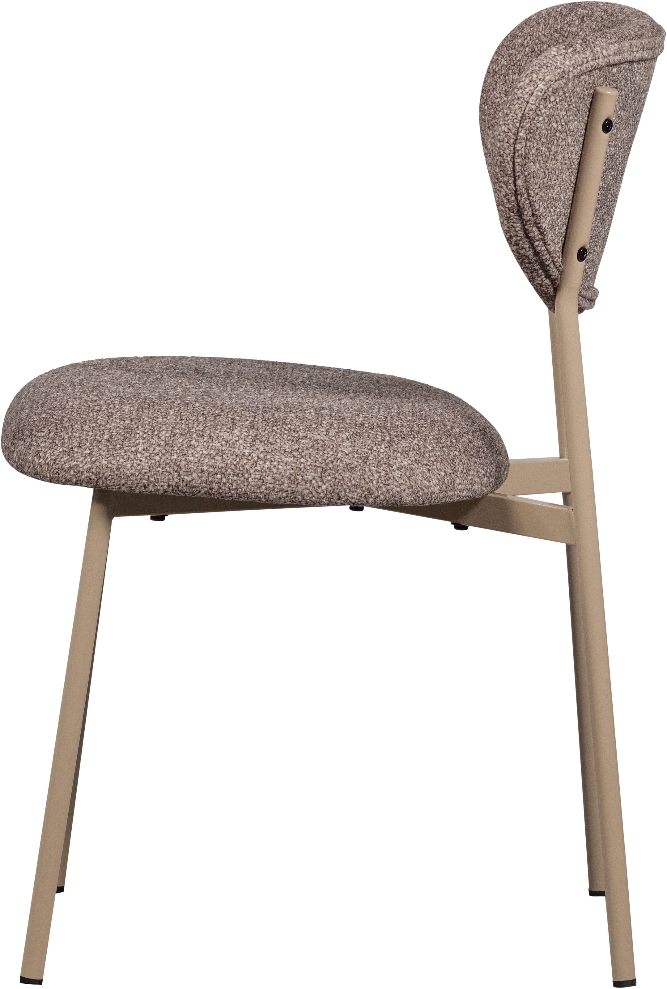 WOOOD Esszimmerstuhl »Valor Webstoff mit farblich passendem Metallgestell H77 x B46 x T56 cm« (Set) 2 Stk.(Set, 2 St) Tragkraft 120 kg, Hohe Verschleissfestigkeit, pfleigleicht
