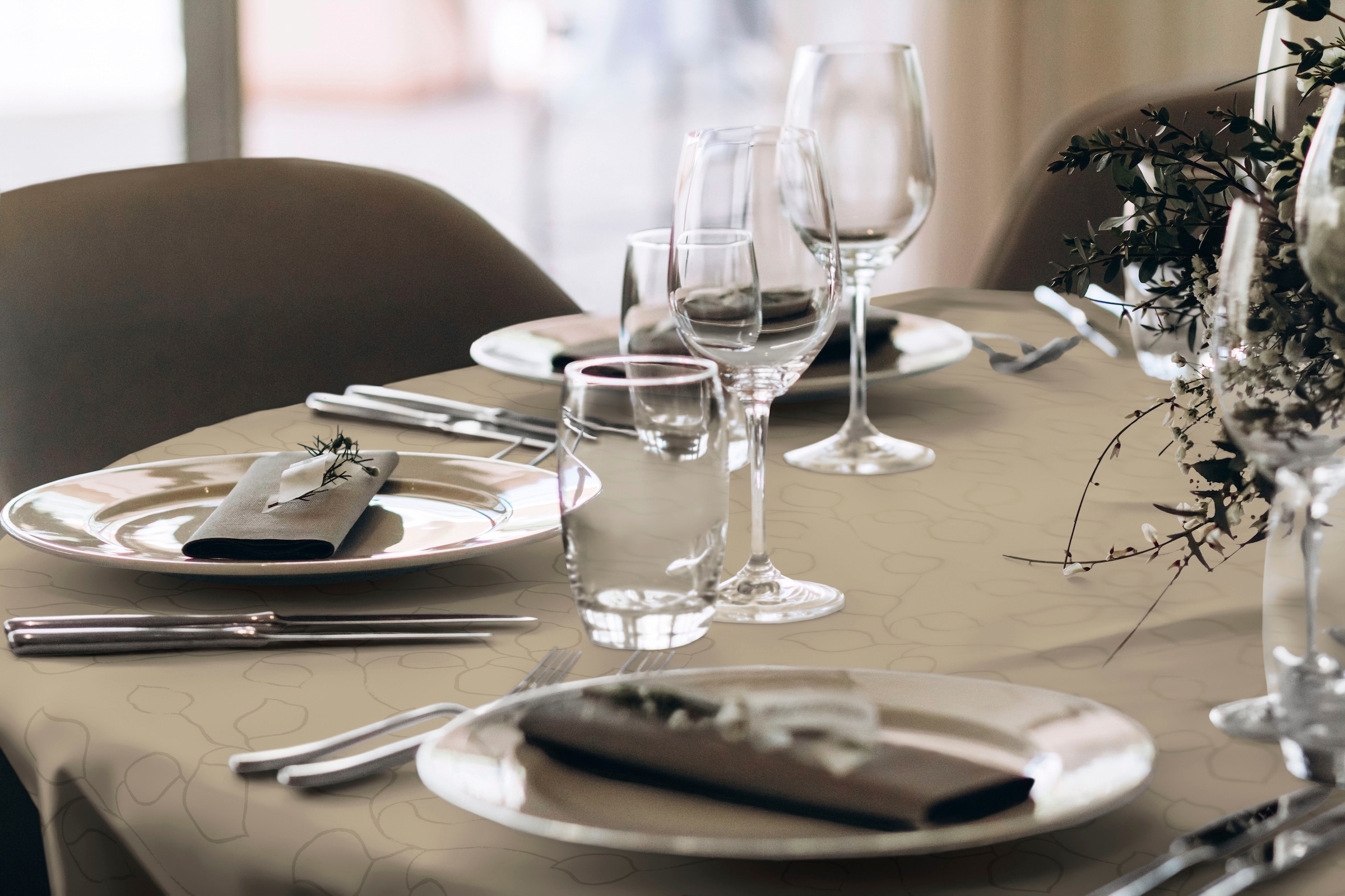 Wirth Nappe »Westport« Made in Germany, Jacquard Dekostoff, Blatt-Design, Pflegeleicht