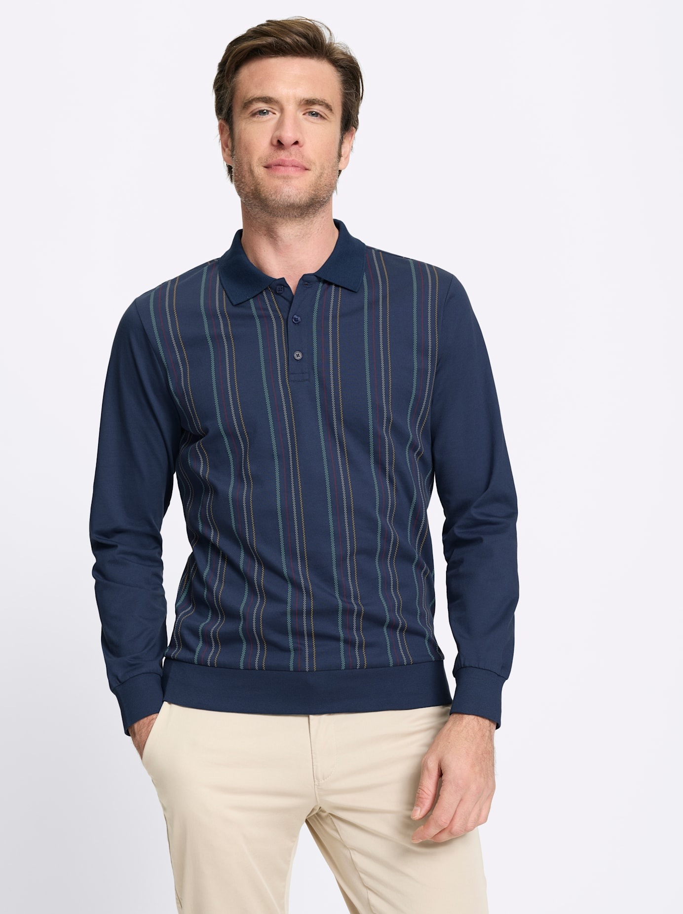 Marco Donati Poloshirt »Langarm-Shirt« 1