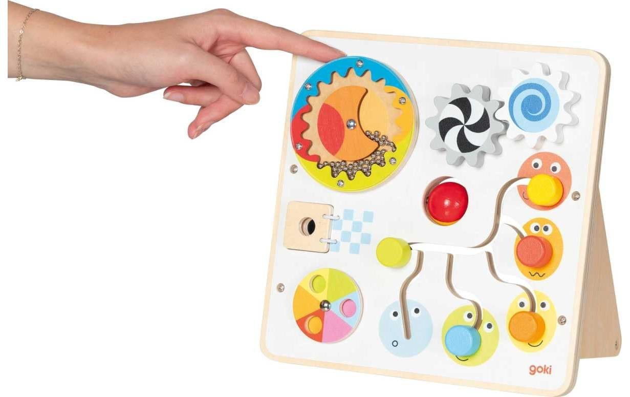 goki Planche de motricité »Activity- und Motorikboard 22,5 x 12 x 22 cm«