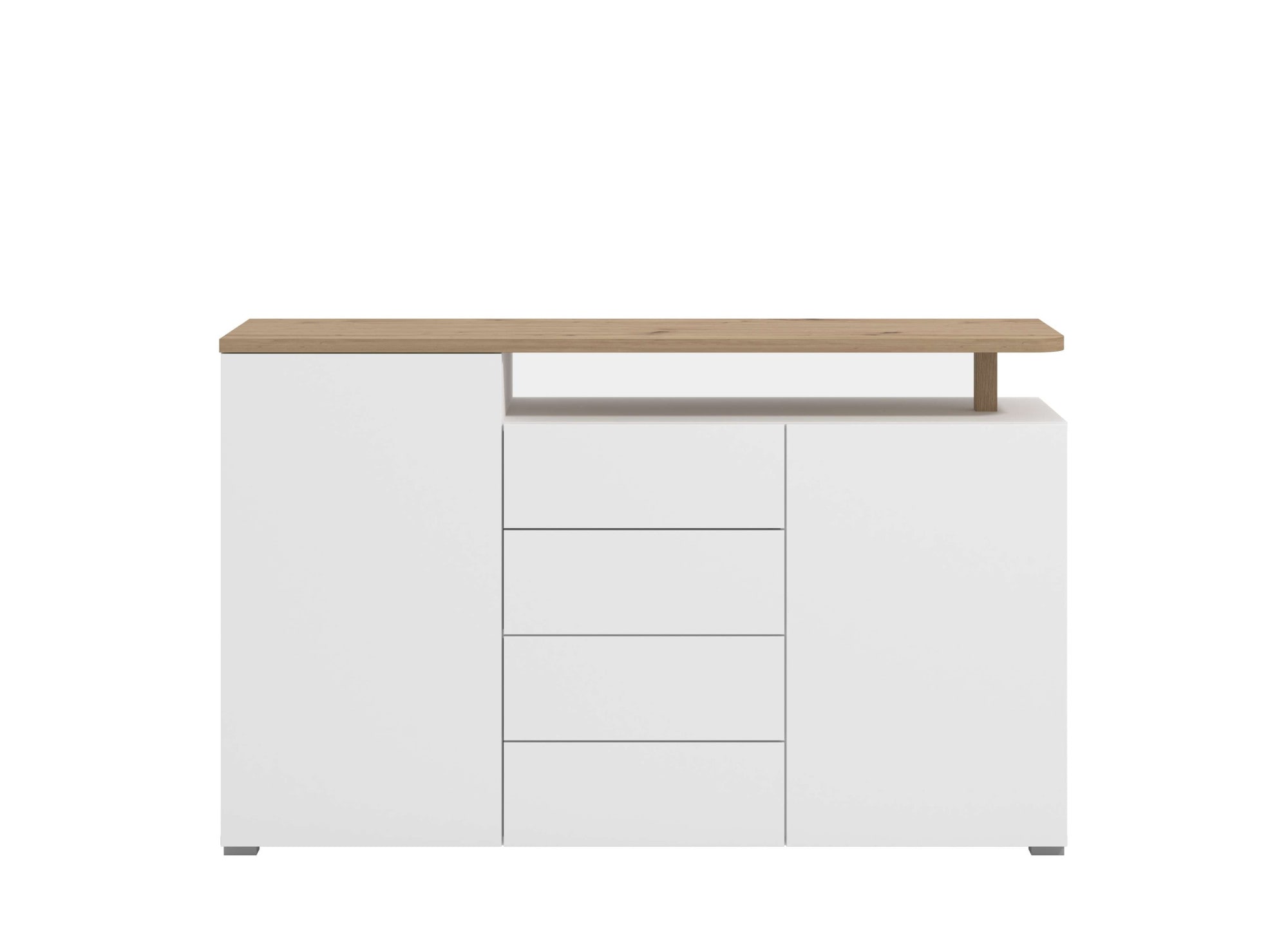 INOSIGN Sideboard »Aterno Kommode, Anrichte« Breite 154 cm, mit Push-to-Open Funktion