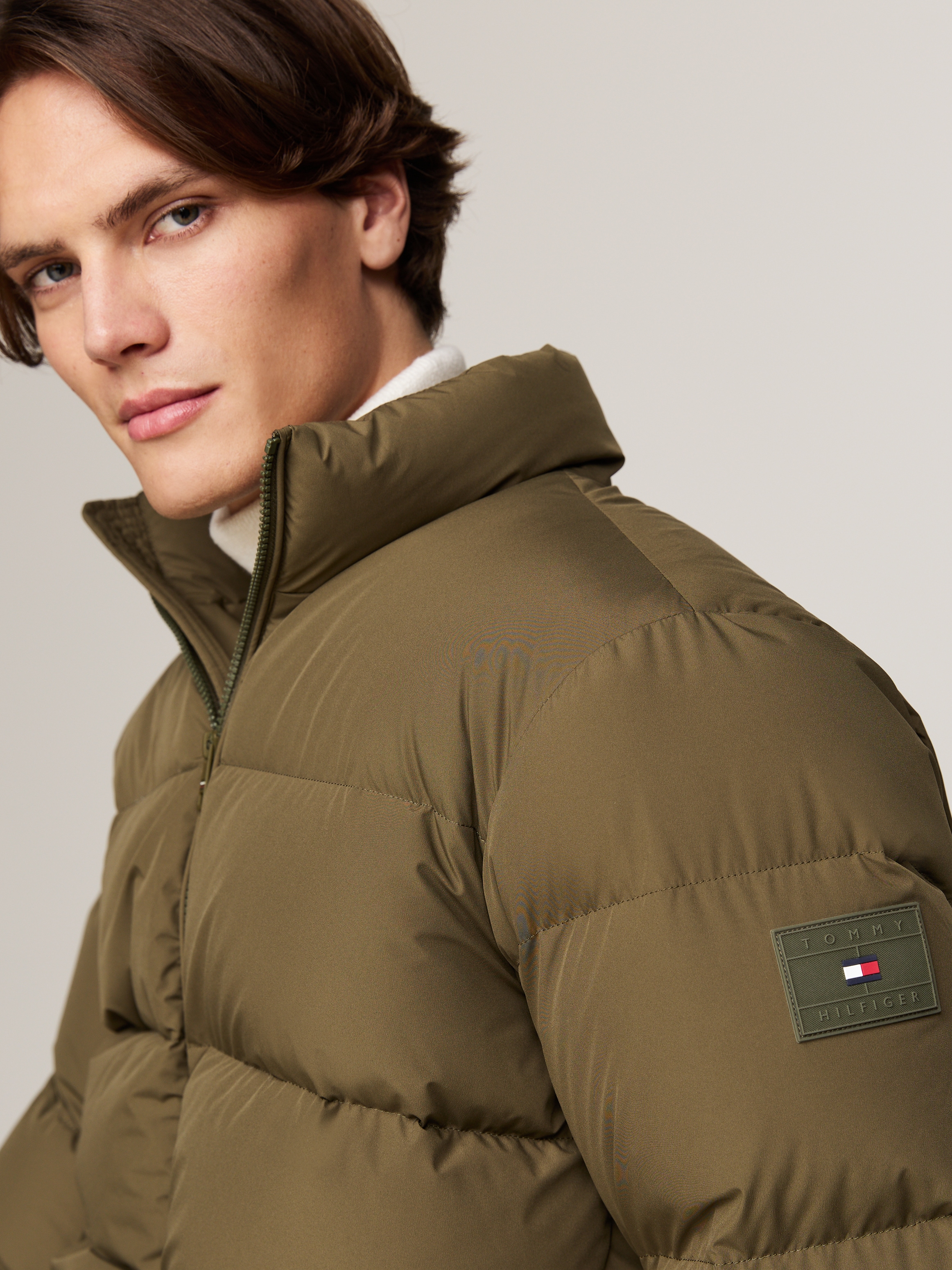 Tommy Hilfiger Steppjacke »DOWN PUFFER JACKET« ohne Kapuze