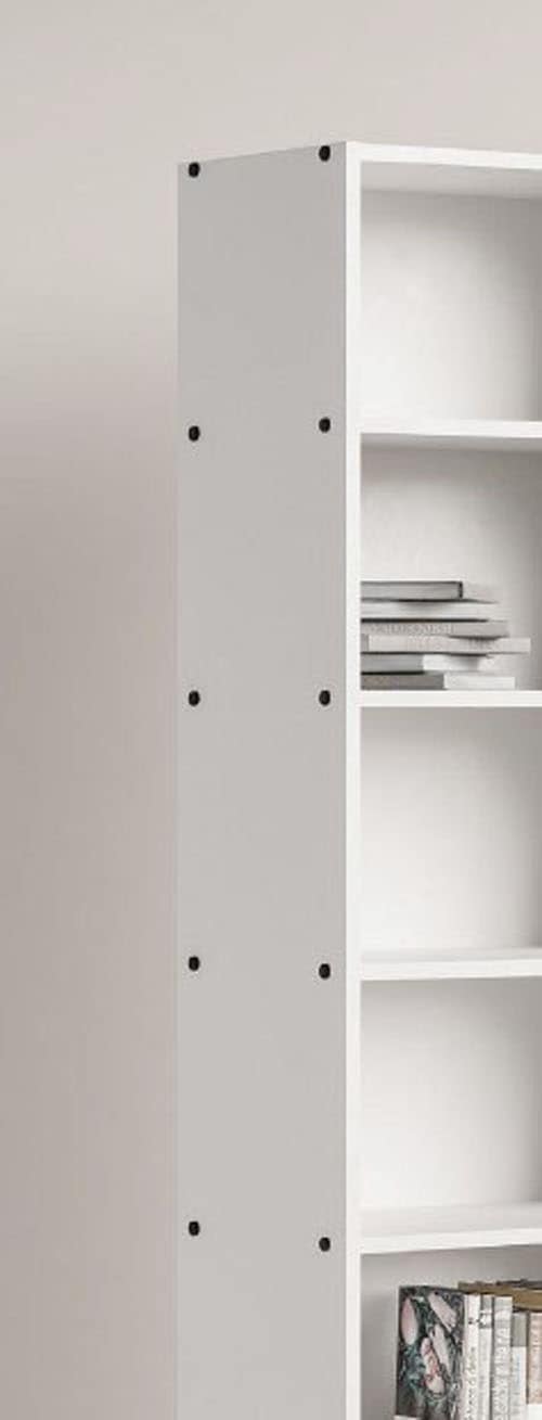 Home affaire Étagère sur pied »Arrocco: Schlankes Regal in 2 Farben mit Metallelementen, stilvoll« B/T/H: 39,4/35/175cm, 5 offene Fächer, viel Platz, Made in Poland