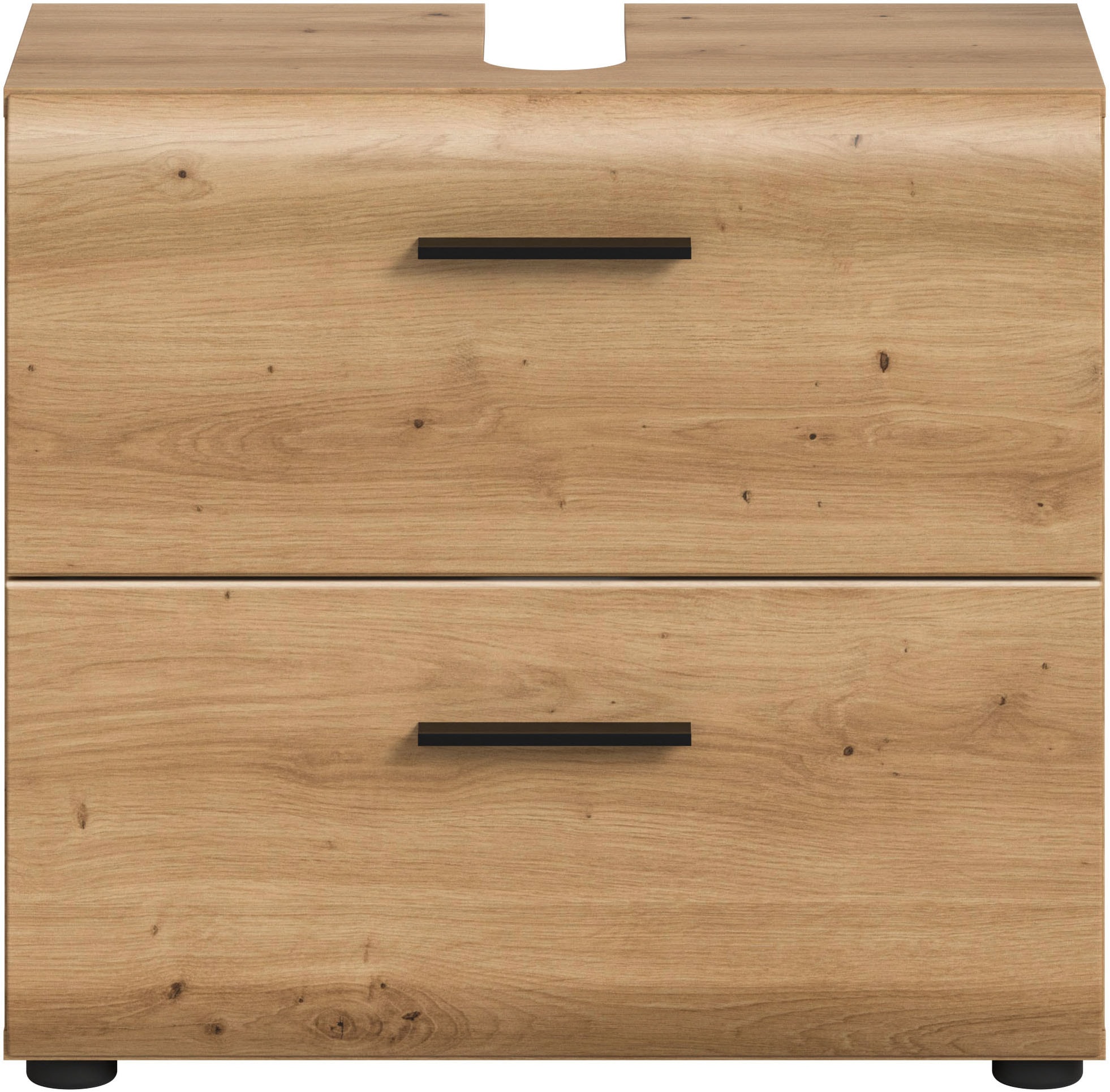 INOSIGN Armoire sous lavabo »FLORENZ, TOPSELLER!, Breite 60 cm, 2 Schubkästen,ink. Siphonausschnitt« TOPSELLER!, 1 cuis tlg. hochwertige MDF Front, Griff schwarz, Badschrank, Bad