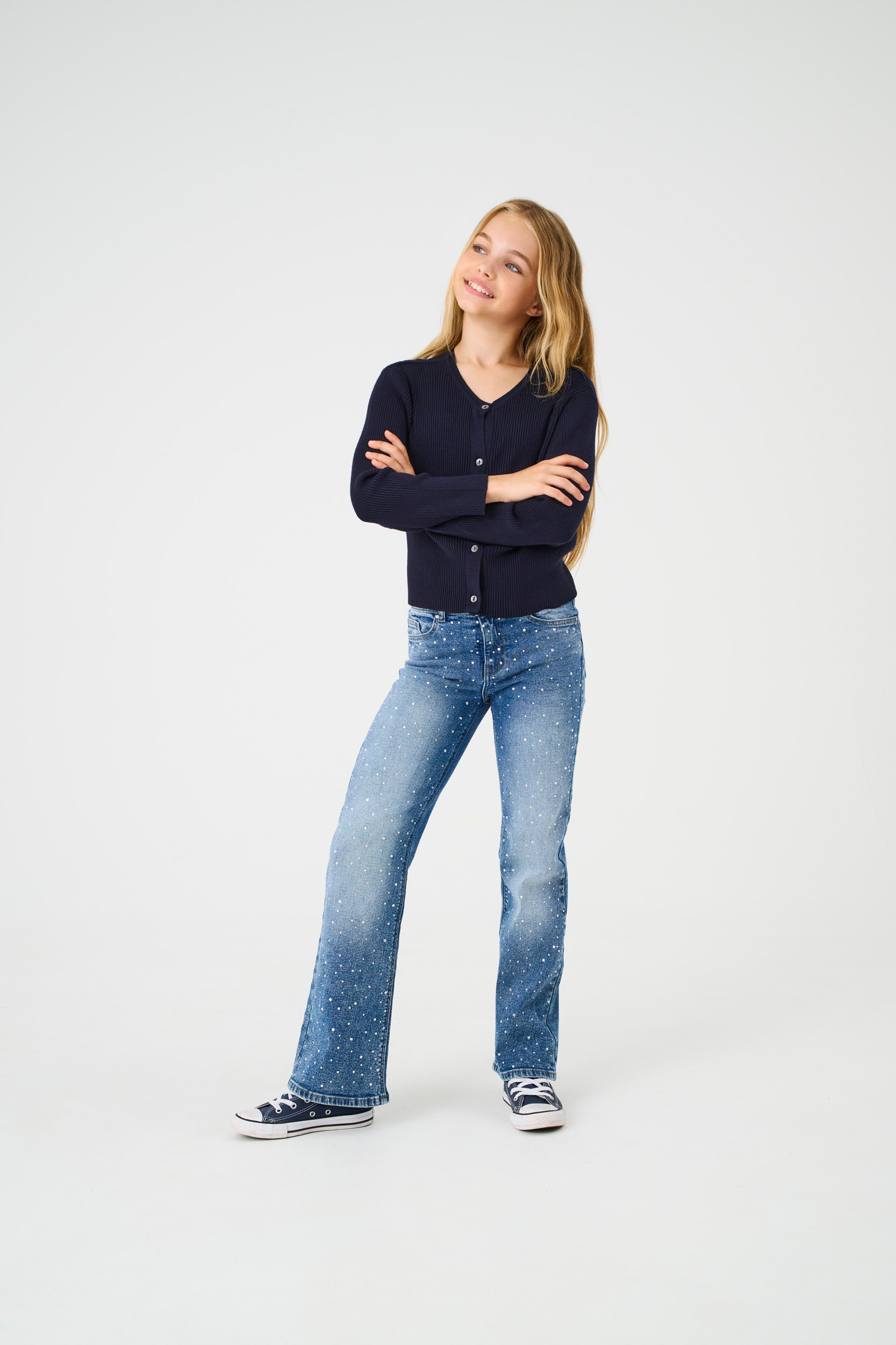 KIDS ONLY Veste en tricot »KOGNATASCHA LS O-NECK CARD CP KNT NOOS«