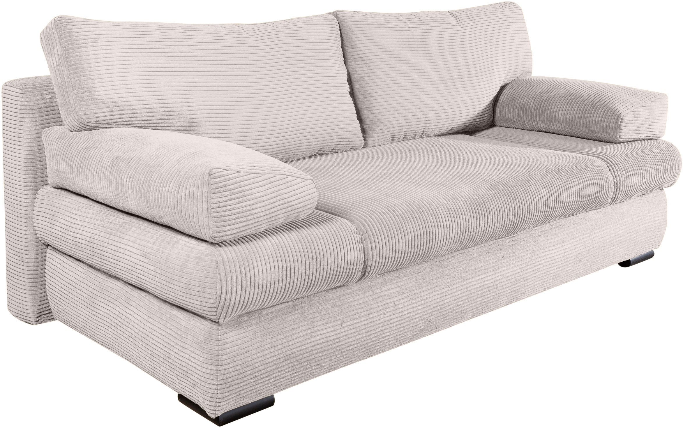 COLLECTION AB Canapé-lit »Tina, B: 200 cm, Liegefl. 146x200 cm« Bettfunktion, Bettkasten & 2 Armlehnenkissen, Federkern