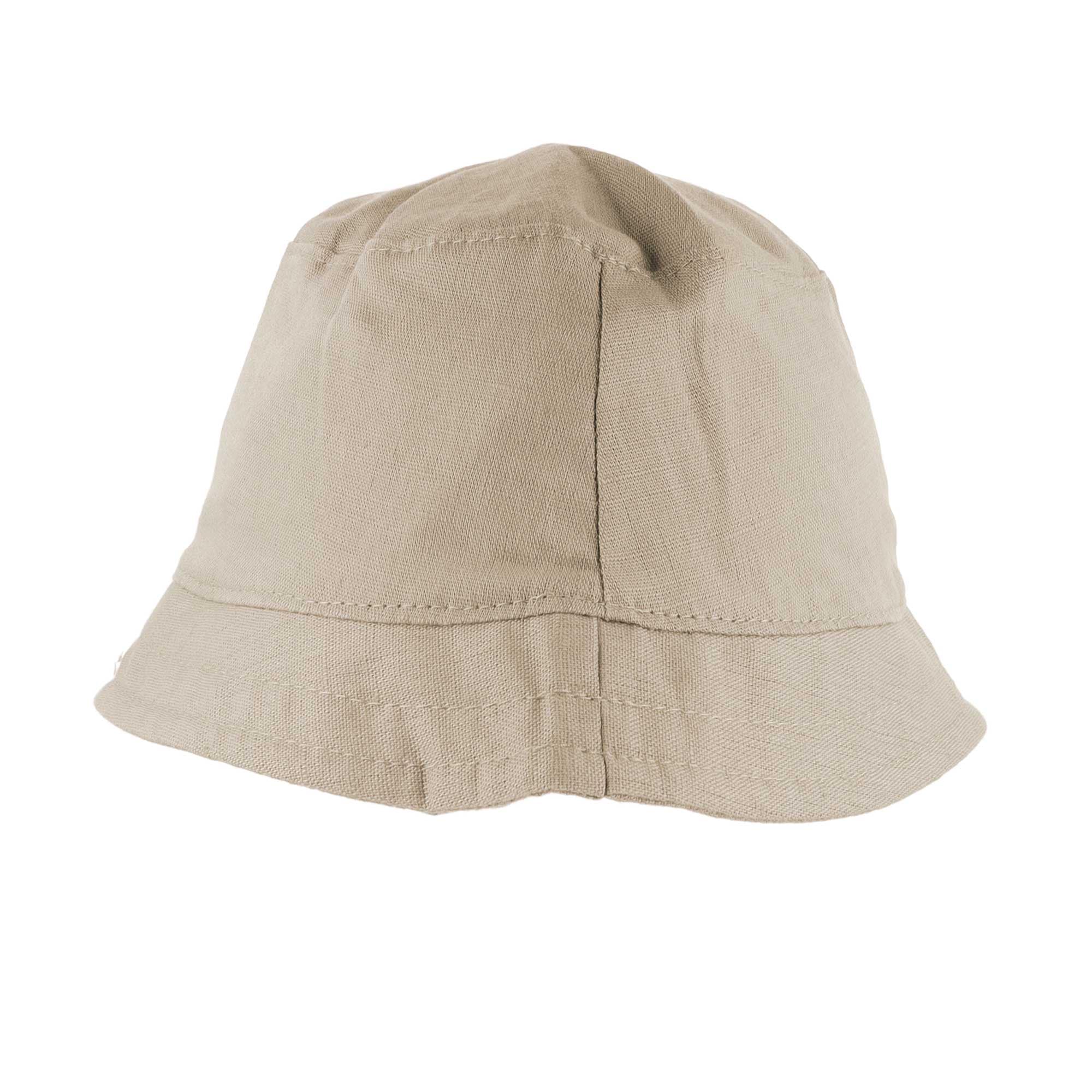 MAXIMO Fischerhut 1 Stk. Beigemeliert, Leinenoptik, UV50, Baby-Boy