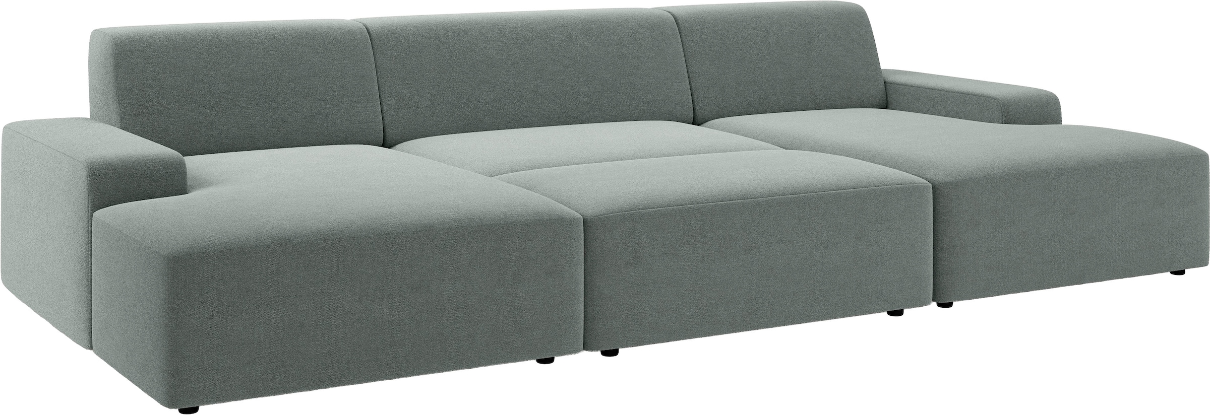 TRENDMANUFAKTUR Hocker »Wien« in trendigem Cordstoff, grosszüge Breite von 112 cm