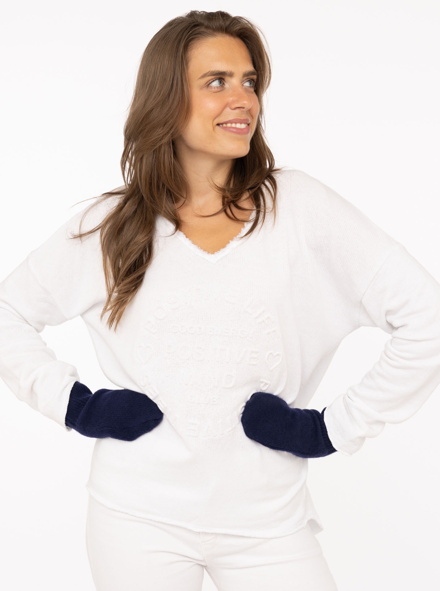 Zwillingsherz Mitaines aus reinem Kaschmir